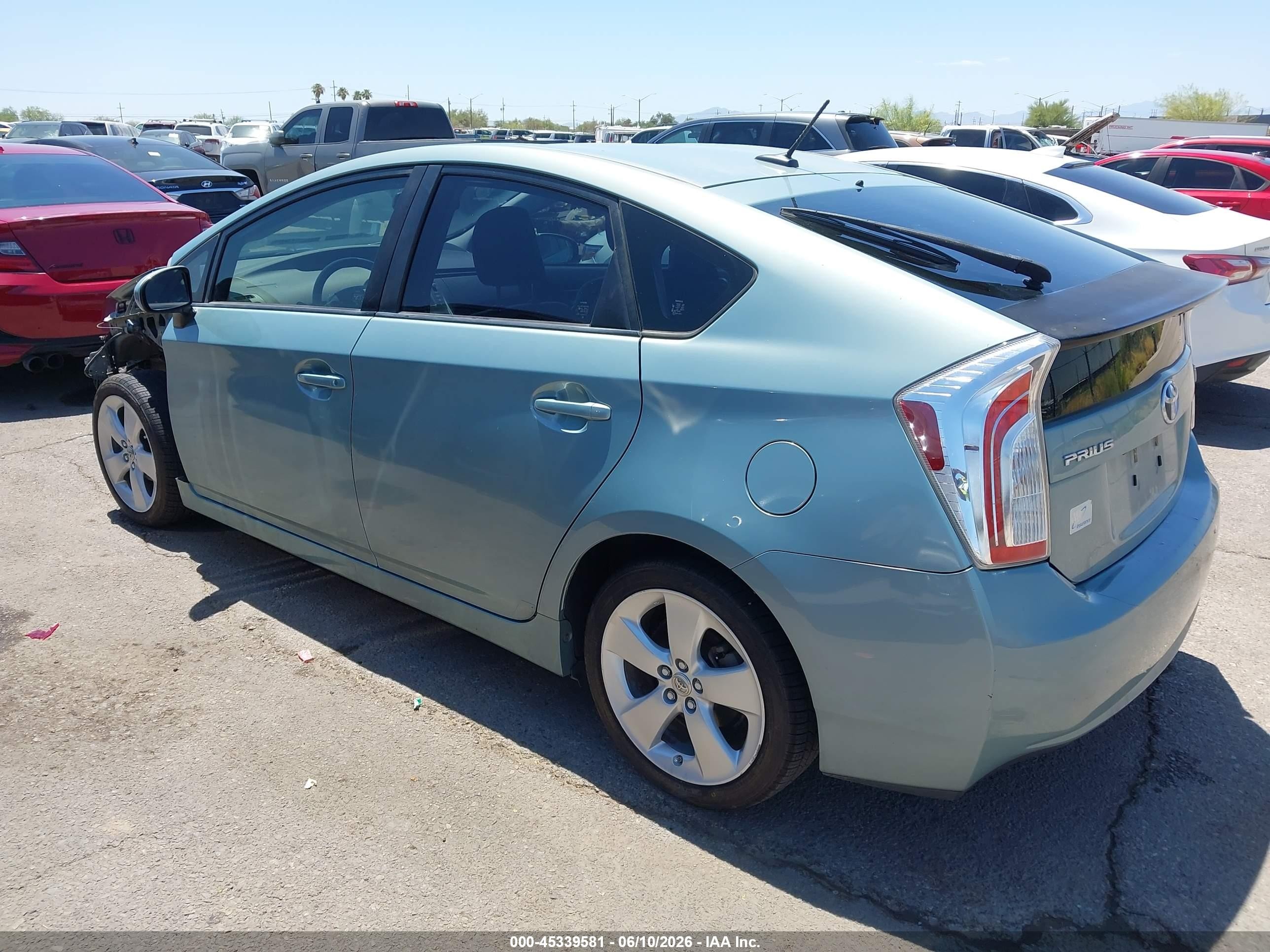 2013 Toyota Prius Five Green vin: JTDKN3DUXD5590063