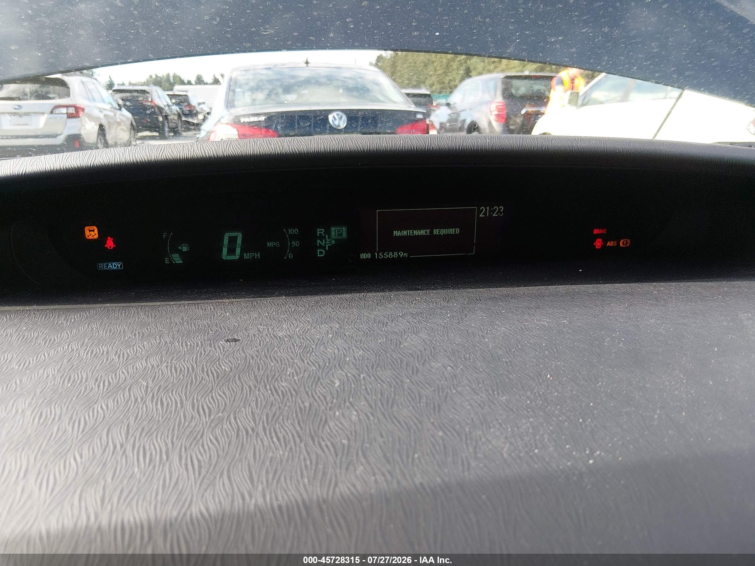 2013 Toyota Prius Two Серый vin: JTDKN3DUXD5594453