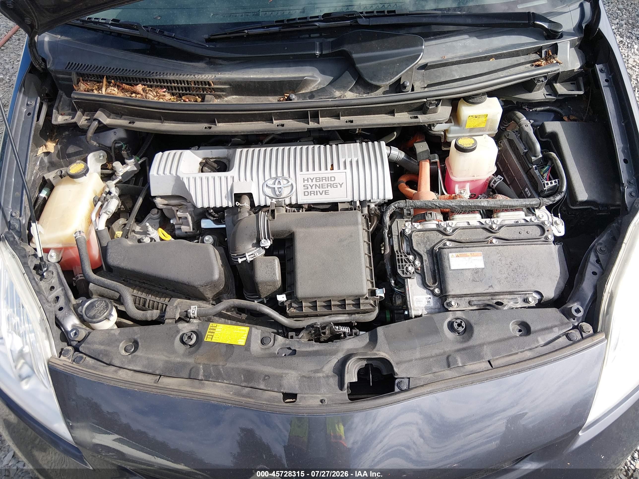 2013 Toyota Prius Two Серый vin: JTDKN3DUXD5594453