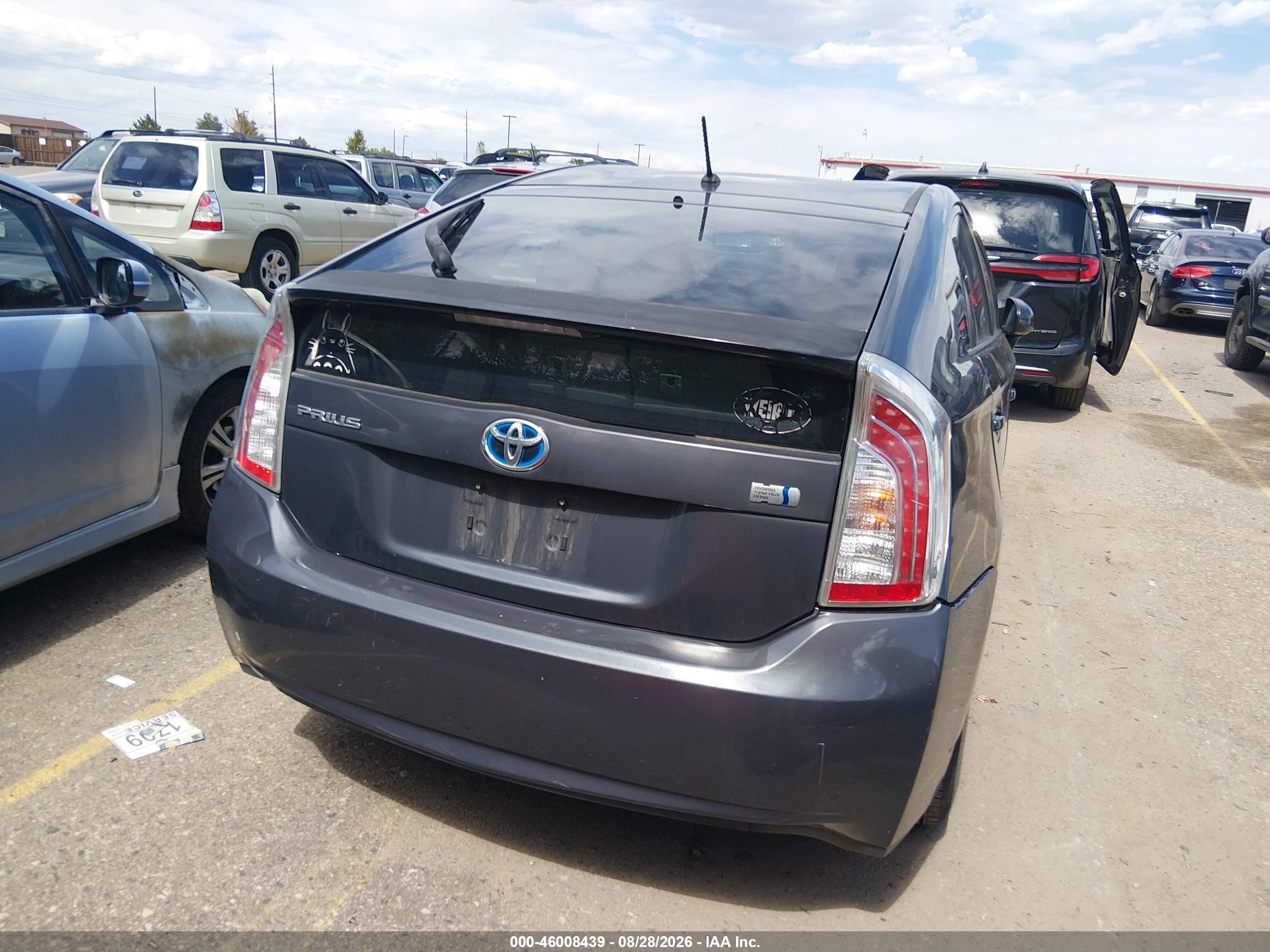 2013 Toyota Prius Two Black vin: JTDKN3DUXD5600641