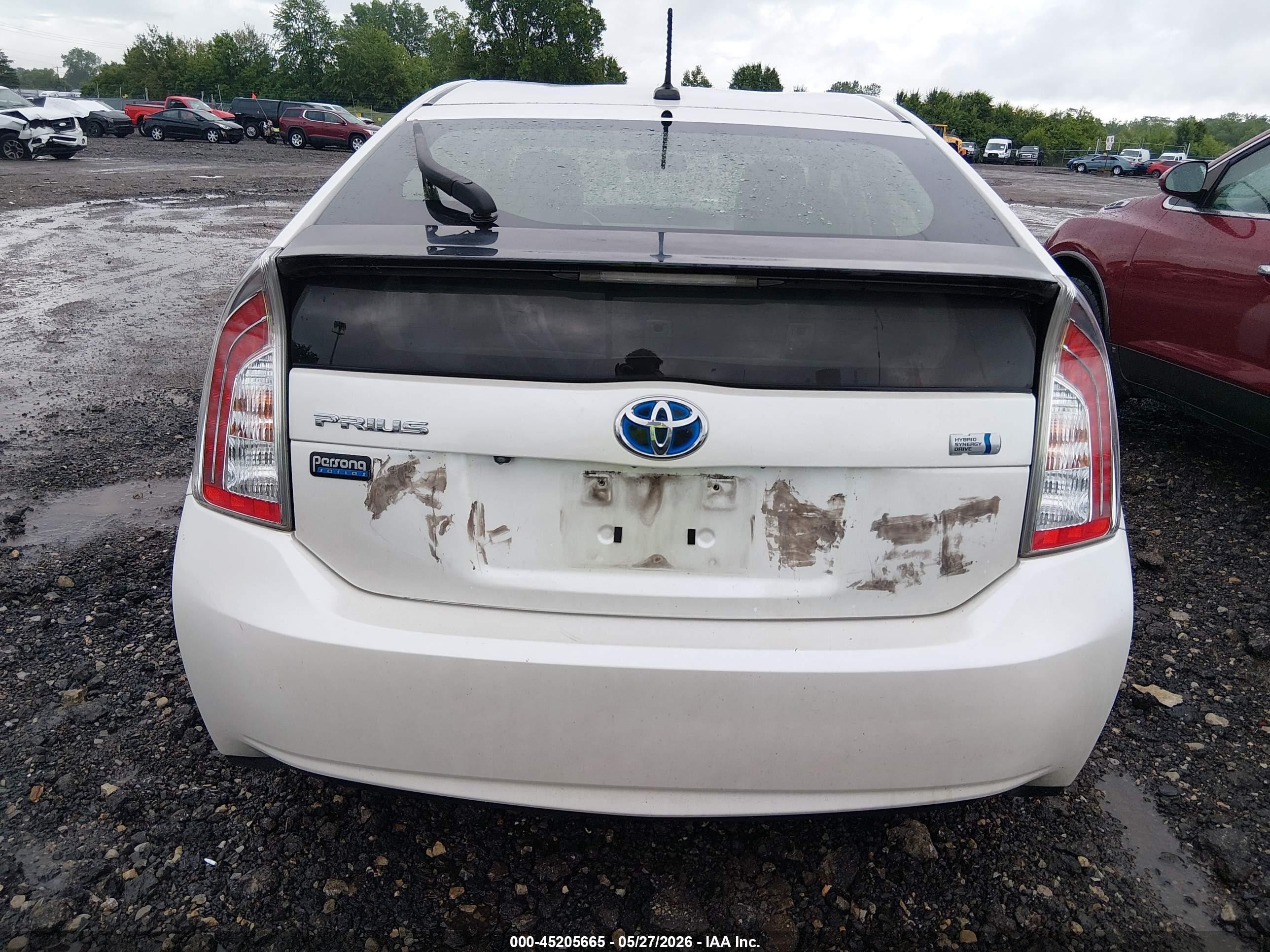 2013 Toyota Prius Three Se White vin: JTDKN3DUXD5616306