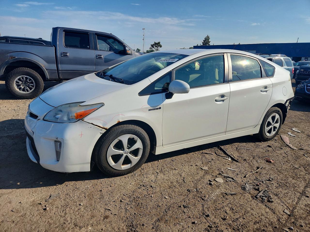 2013 Toyota Prius Three White vin: JTDKN3DUXD5629332