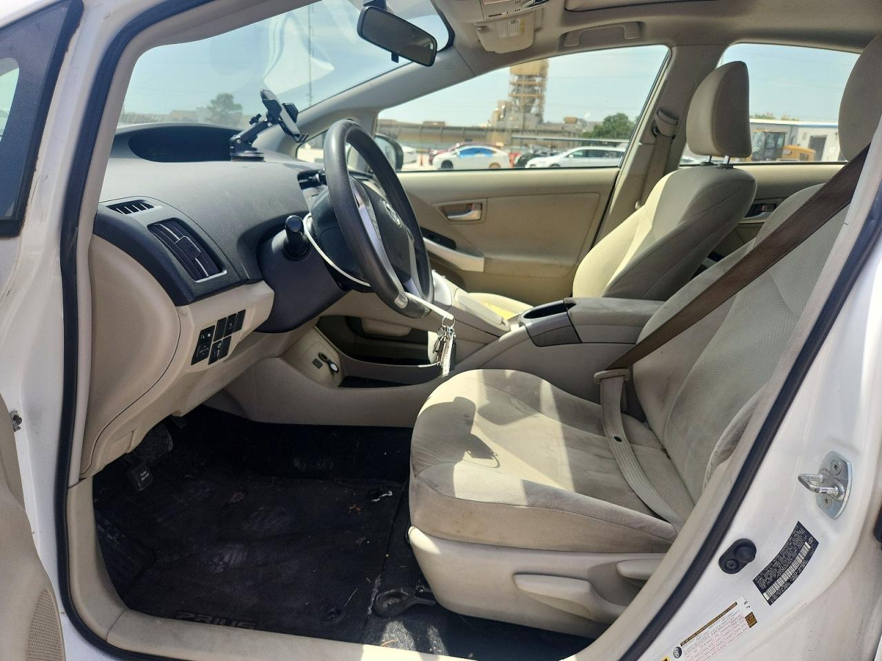 2013 Toyota Prius Three White vin: JTDKN3DUXD5637754