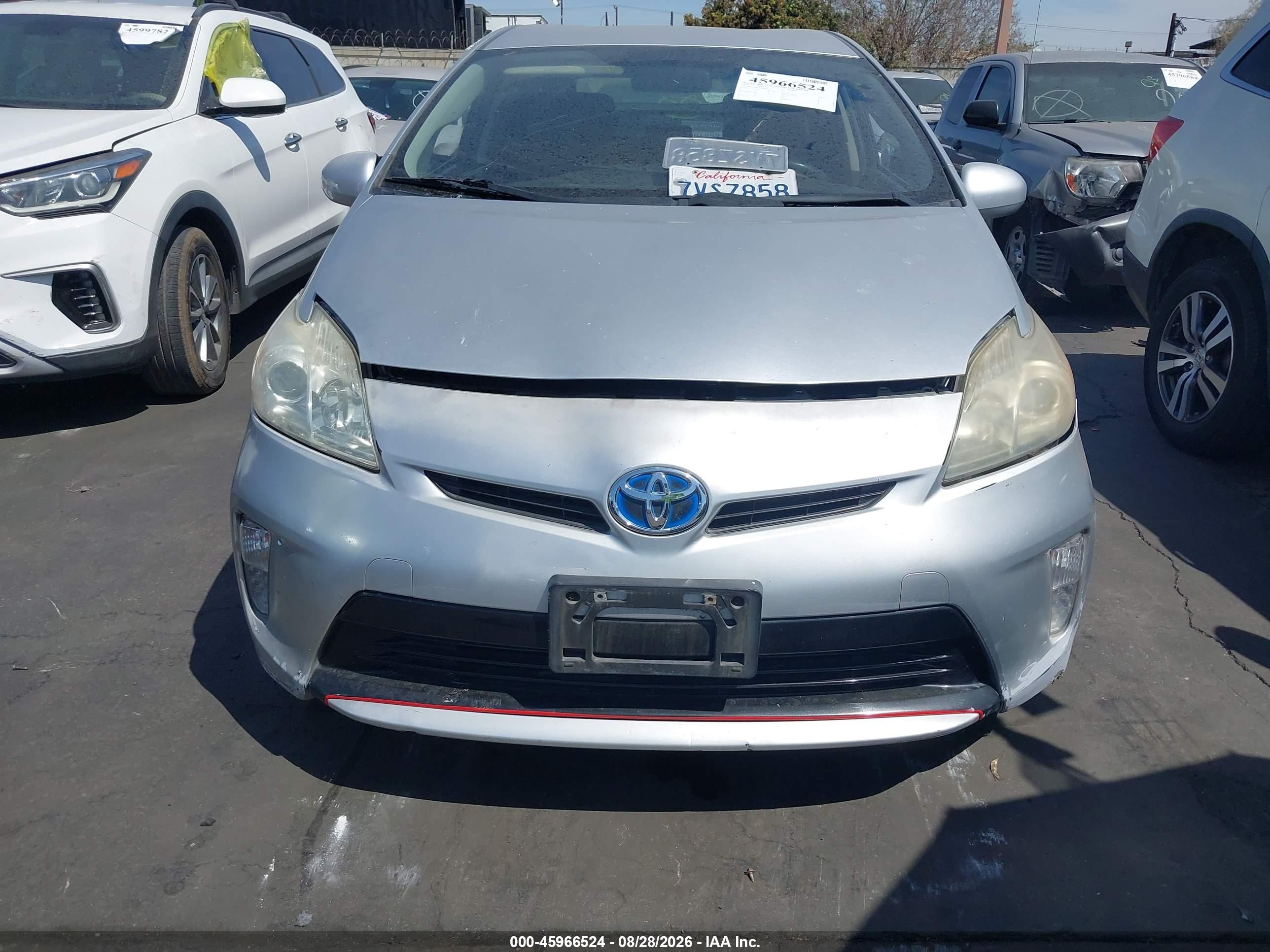 2013 Toyota Prius Three Silver vin: JTDKN3DUXD5698215