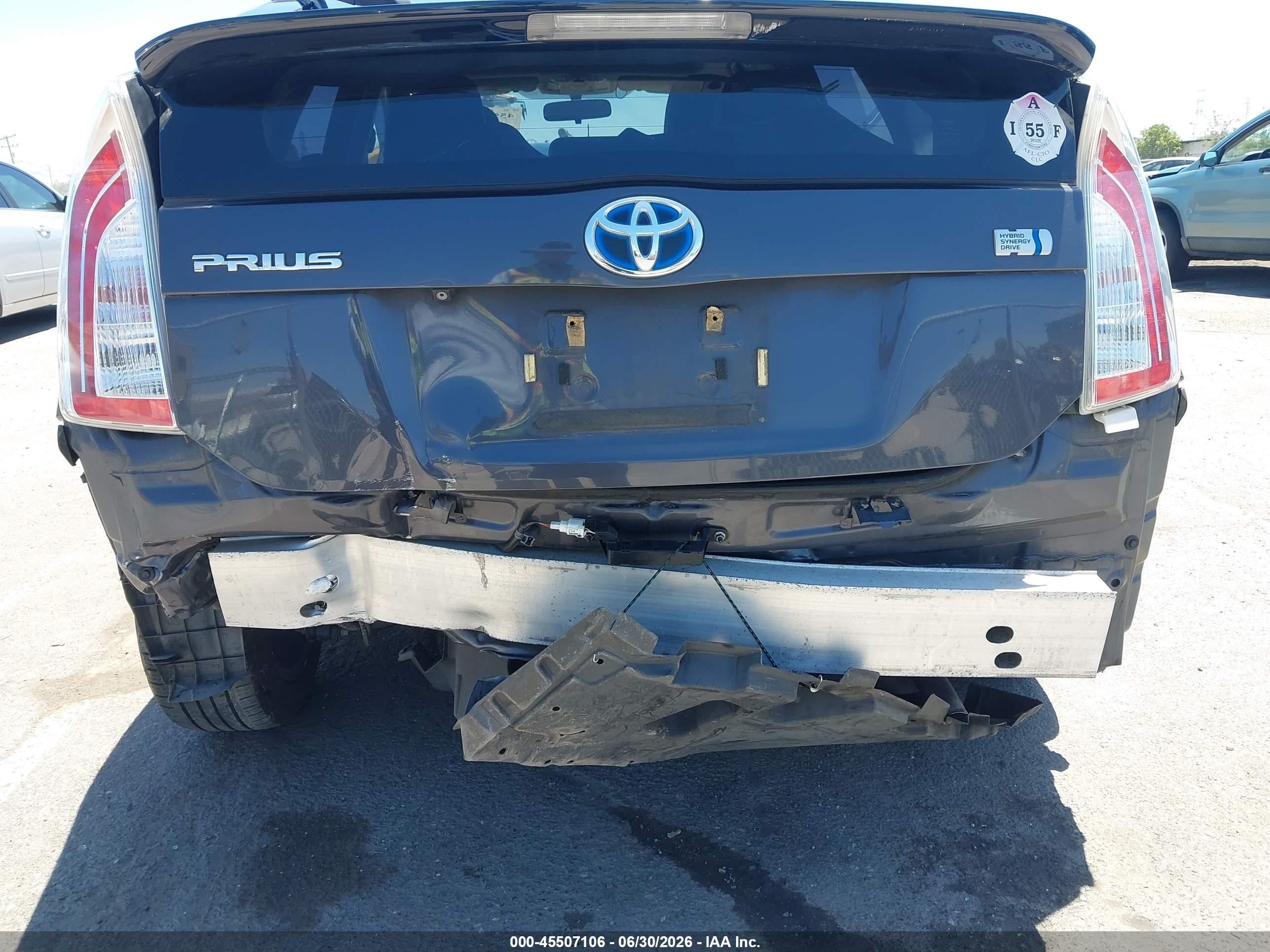 2014 Toyota Prius   Gray vin: JTDKN3DUXE1736728