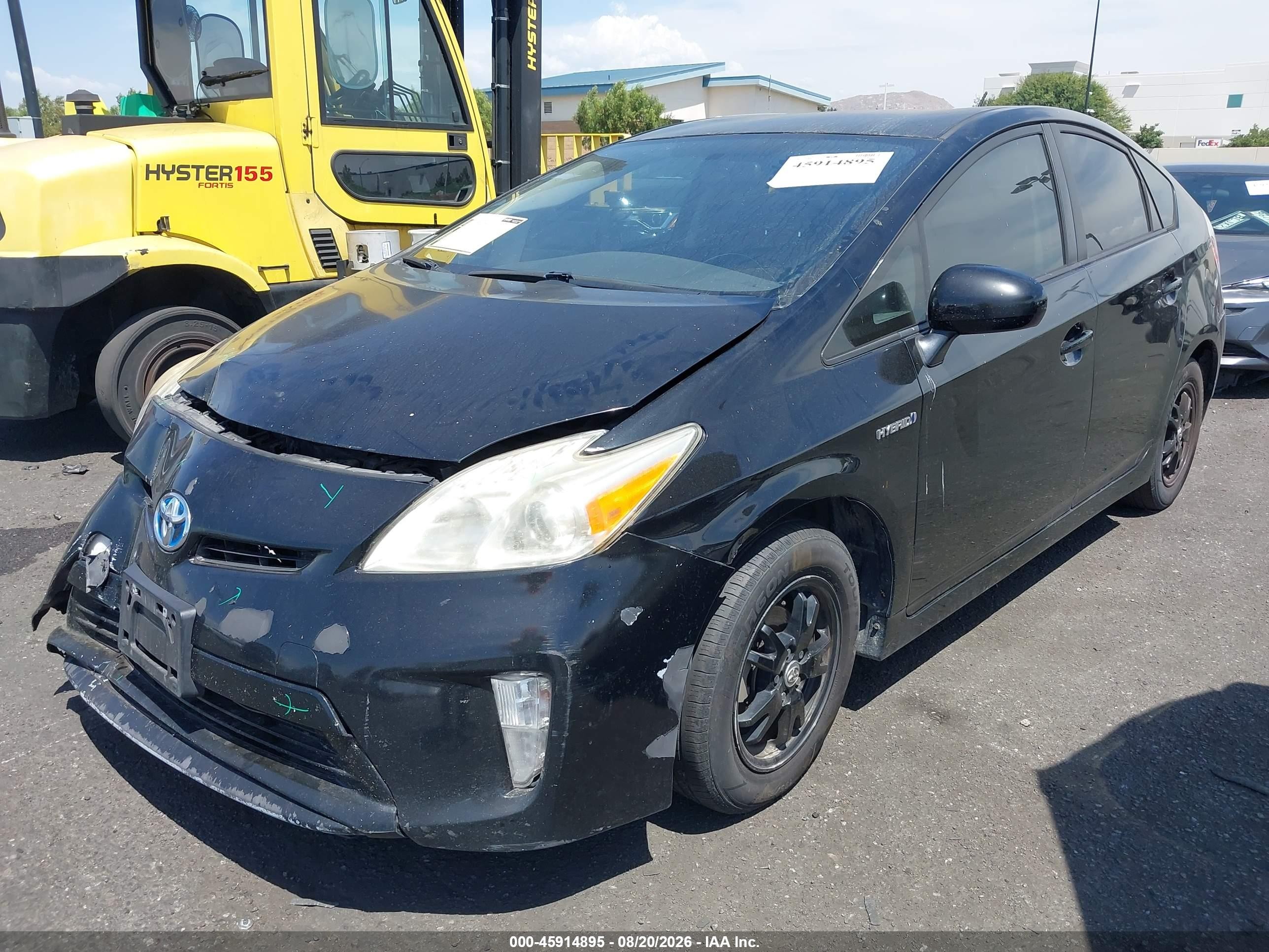 2014 Toyota Prius Two Gray vin: JTDKN3DUXE1741153