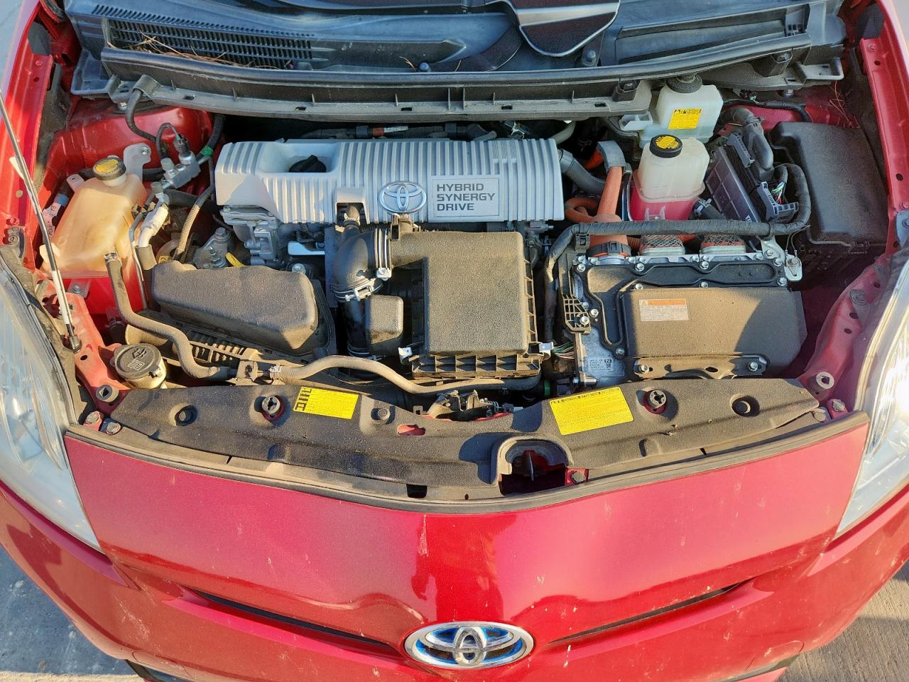 2014 Toyota Prius Hyb Красный vin: JTDKN3DUXE1772015