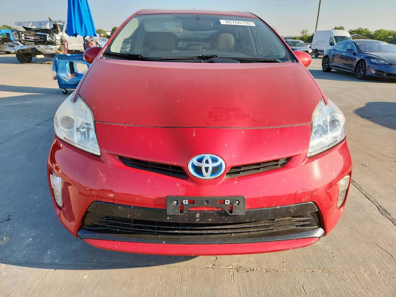 2014 Toyota Prius Hyb Красный vin: JTDKN3DUXE1772015