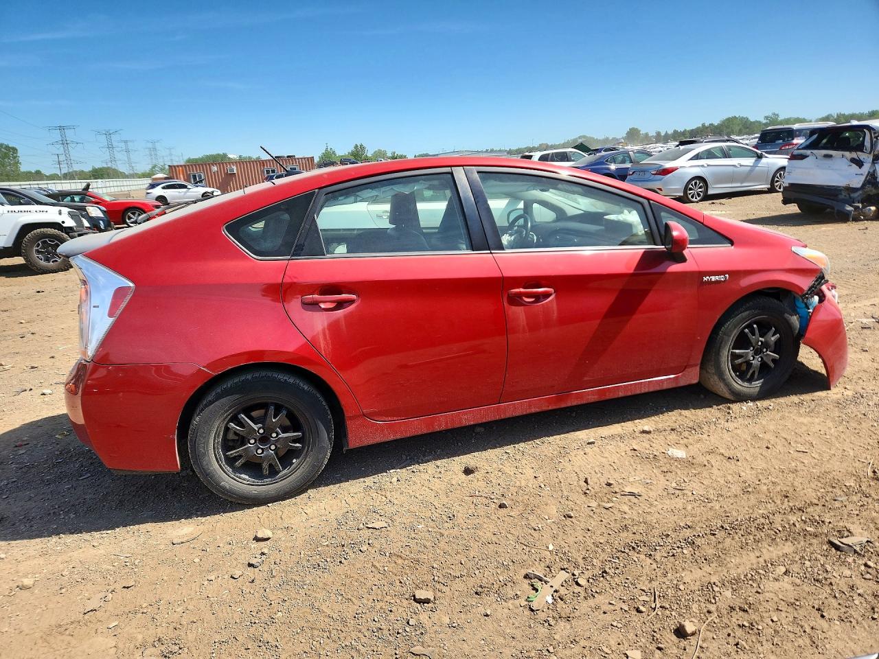 2014 Toyota Prius Four Красный vin: JTDKN3DUXE1776307