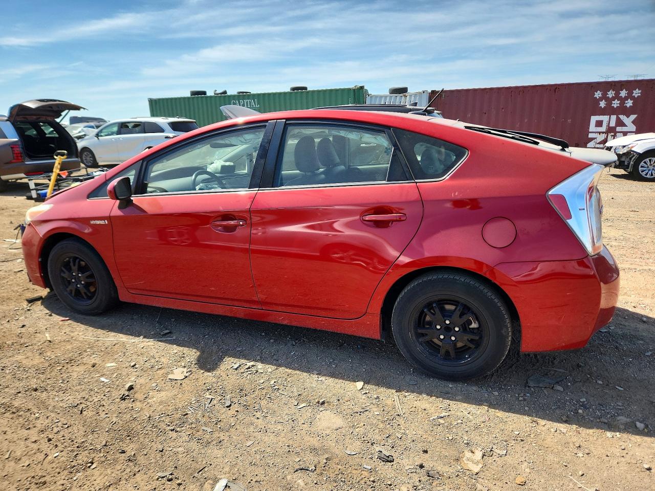 2014 Toyota Prius Four Красный vin: JTDKN3DUXE1776307