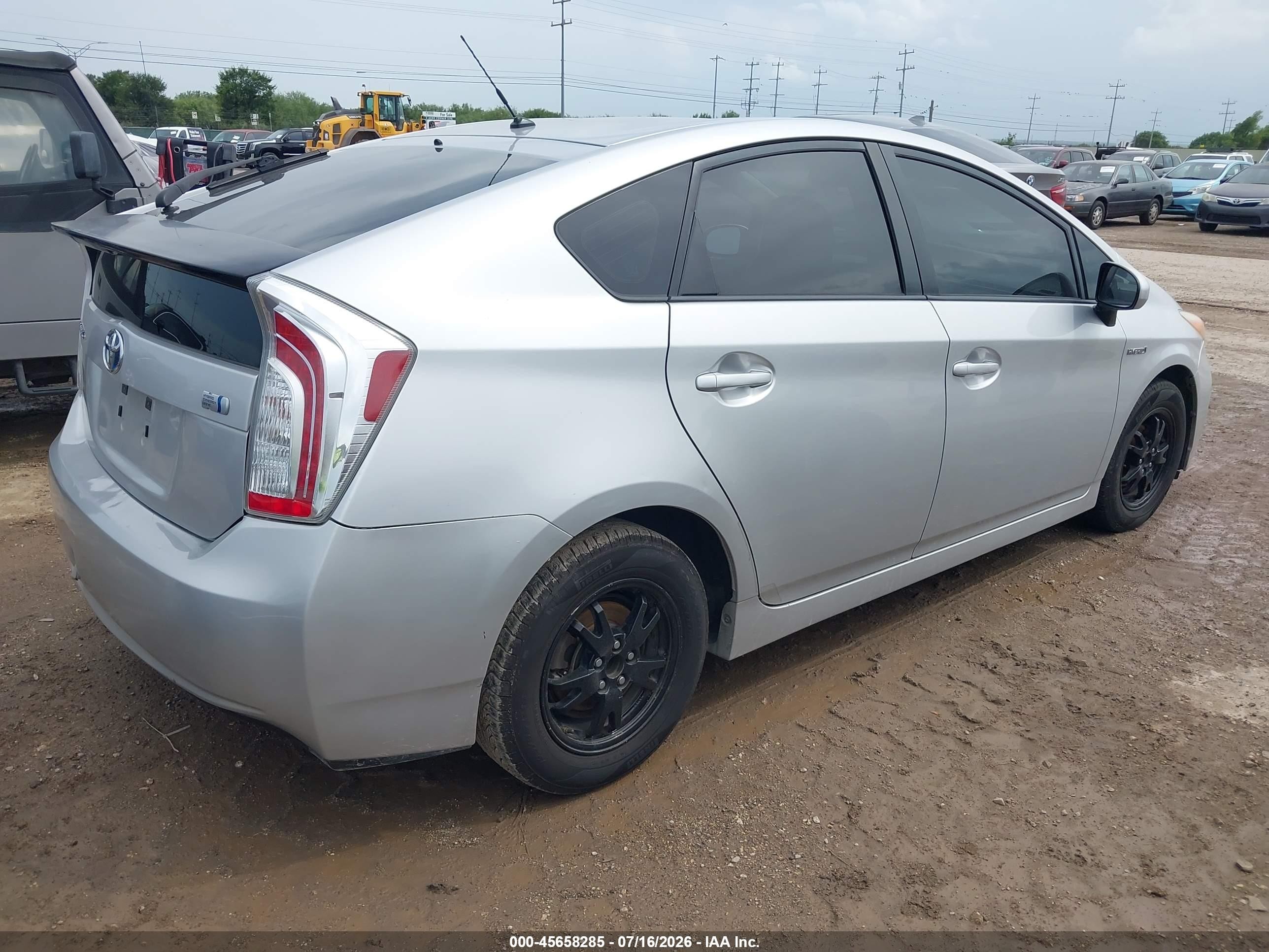 2014 Toyota Prius Two Silver vin: JTDKN3DUXE1801464