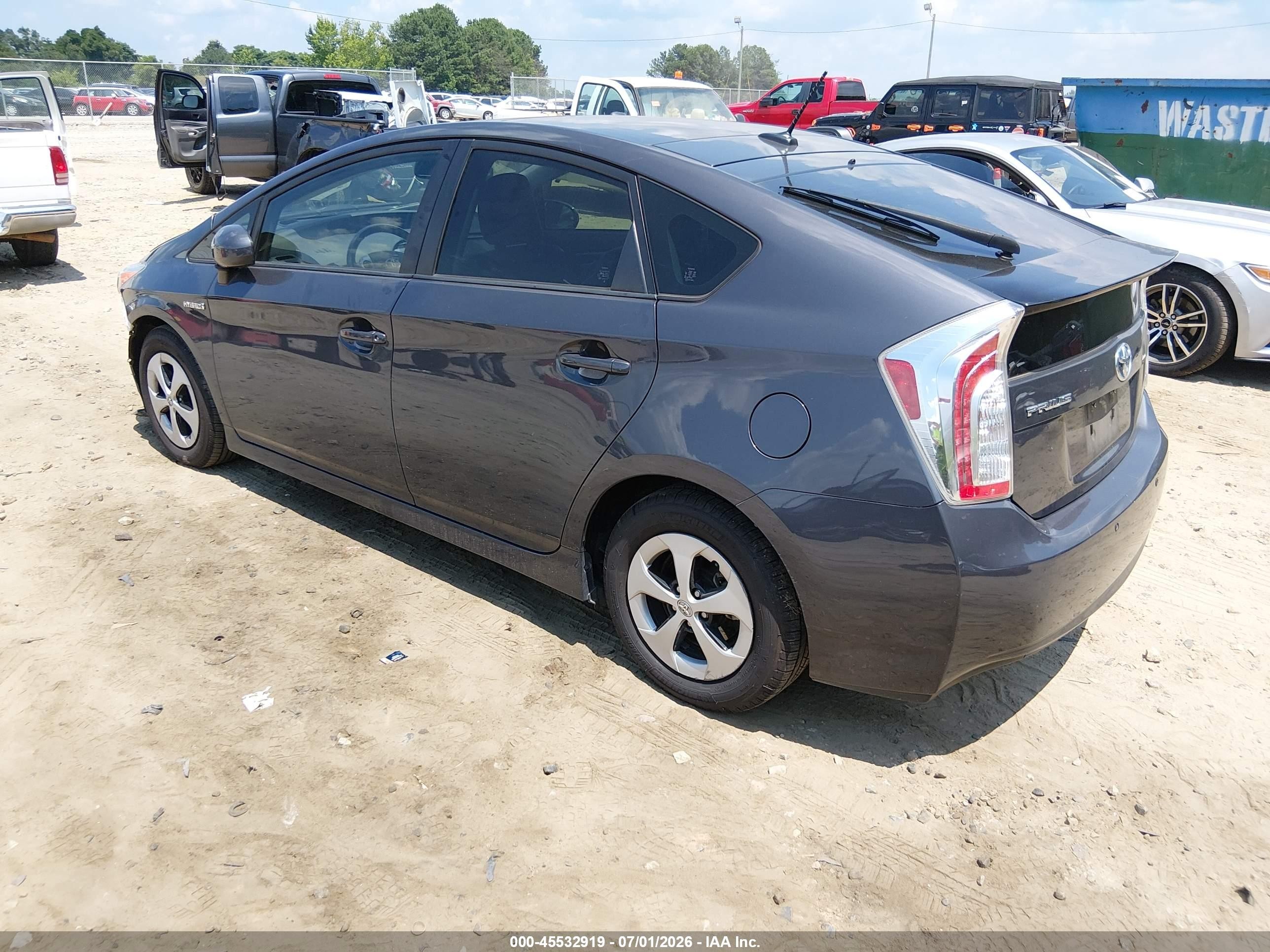 2014 Toyota Prius Four Серый vin: JTDKN3DUXE1823934