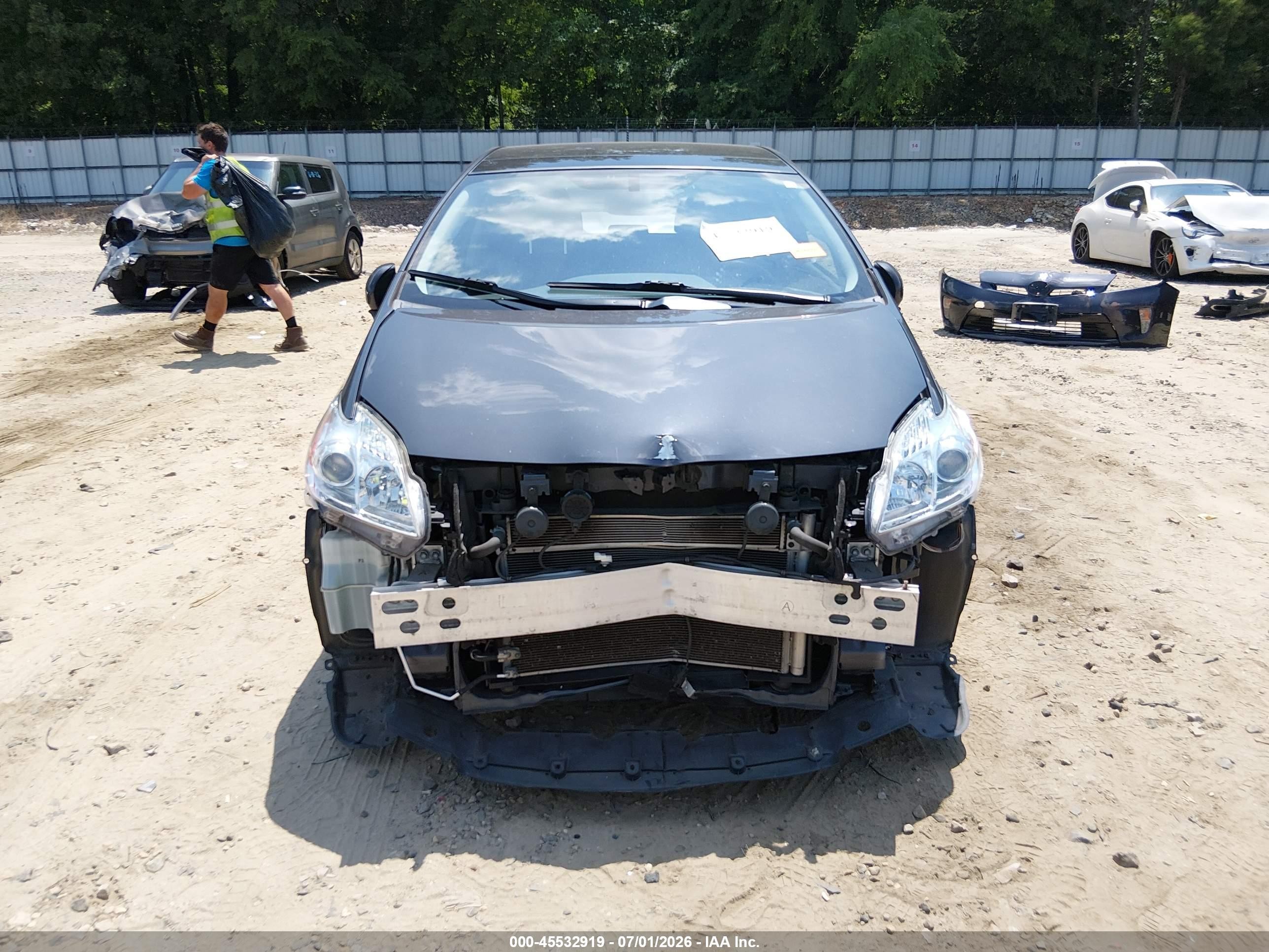 2014 Toyota Prius Four Серый vin: JTDKN3DUXE1823934