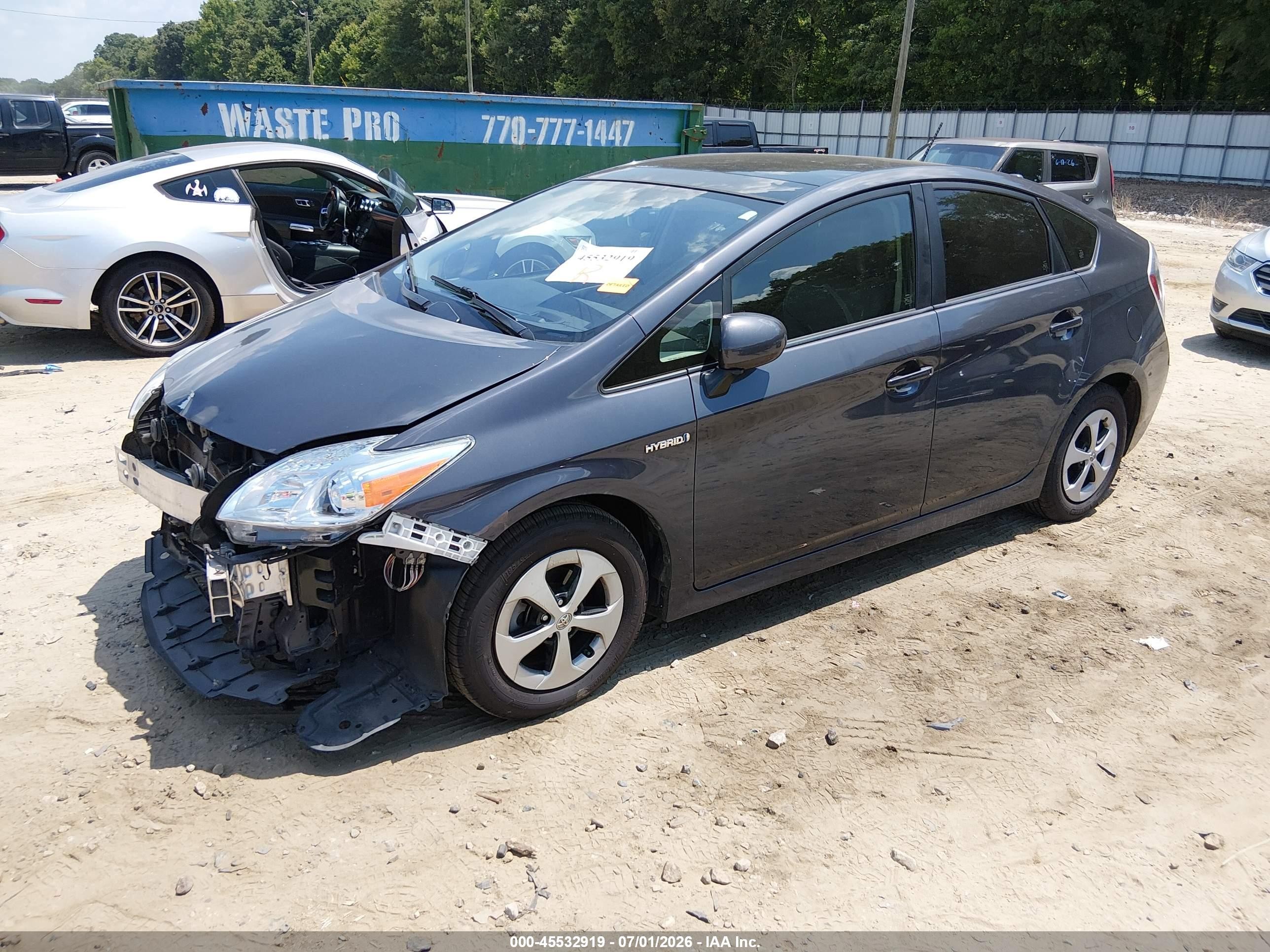2014 Toyota Prius Four Серый vin: JTDKN3DUXE1823934