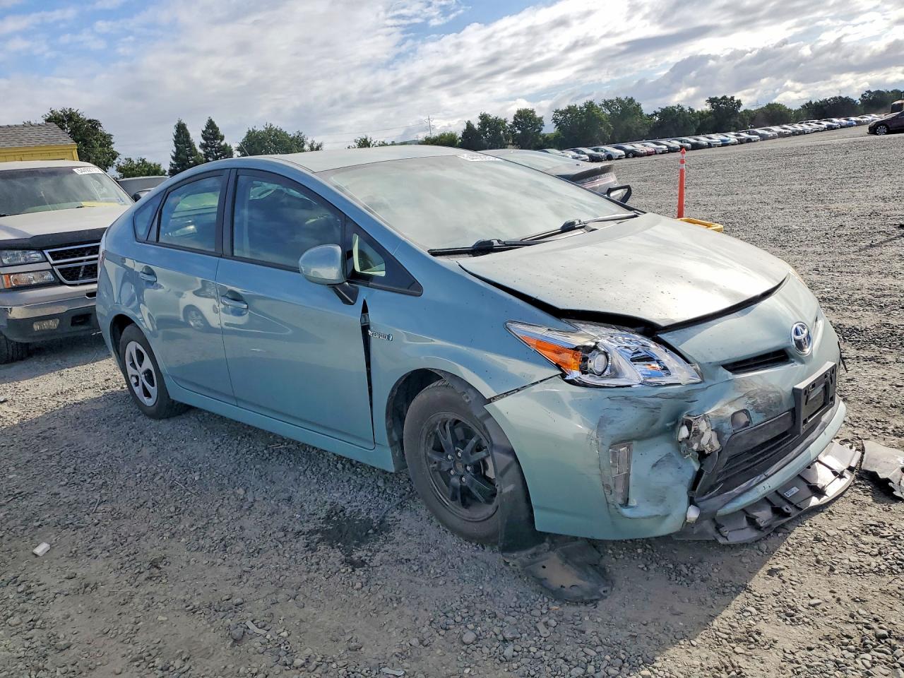2014 Toyota Prius Four Turquoise vin: JTDKN3DUXE1861941