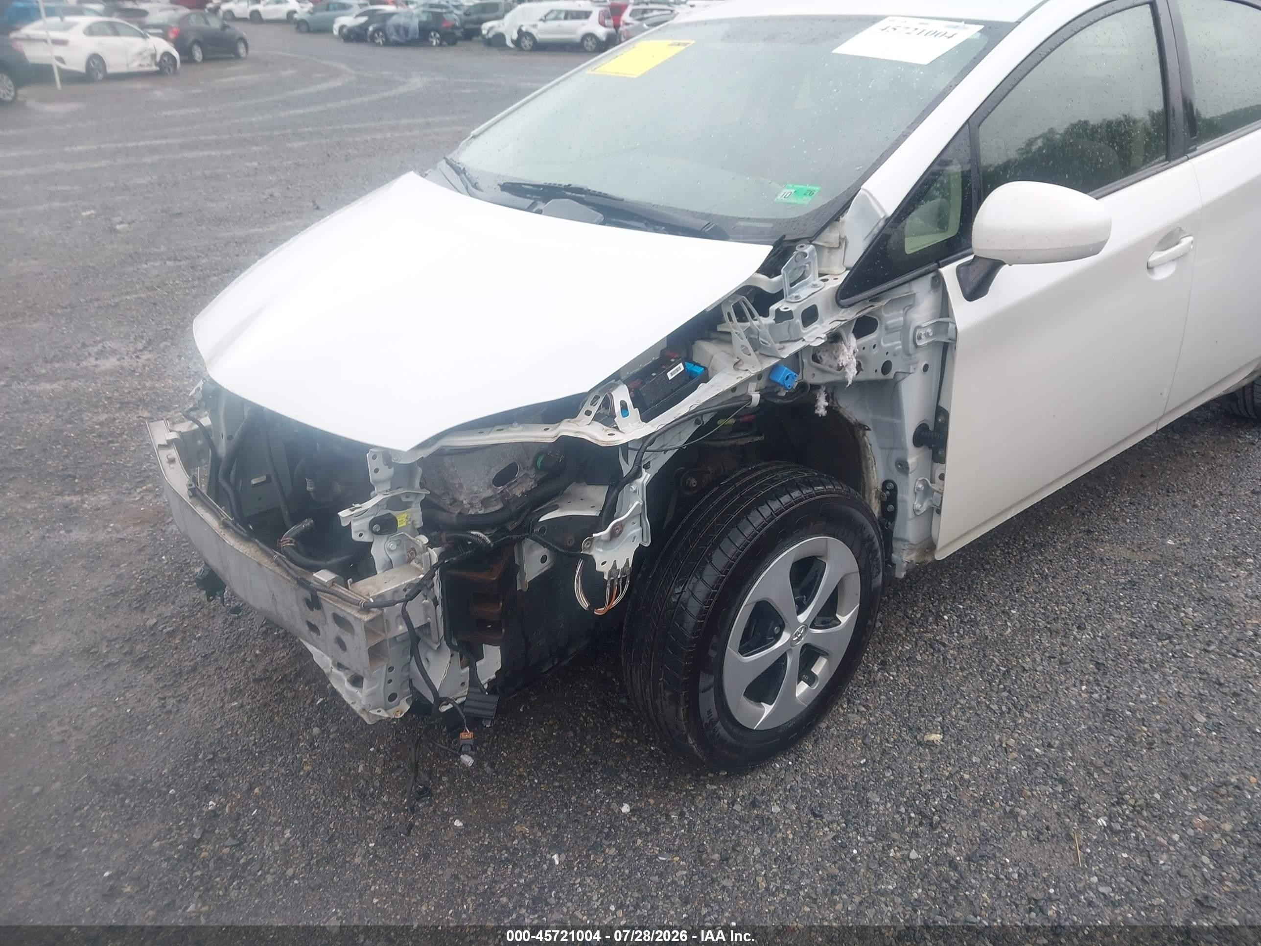 2015 Toyota Prius Two White vin: JTDKN3DUXF0395046