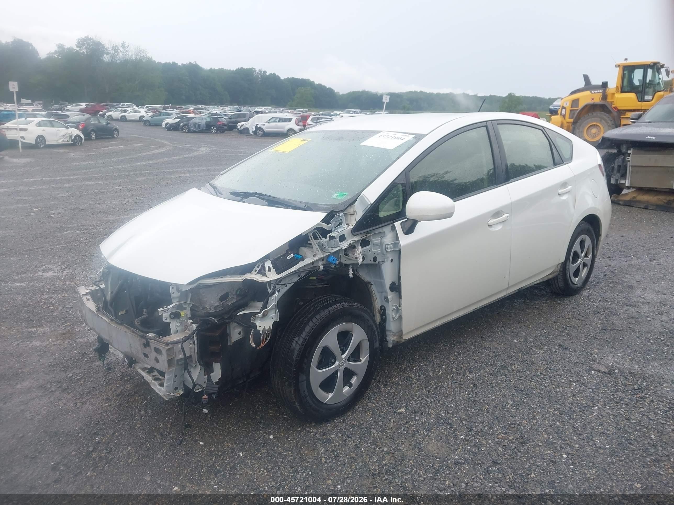 2015 Toyota Prius Two White vin: JTDKN3DUXF0395046