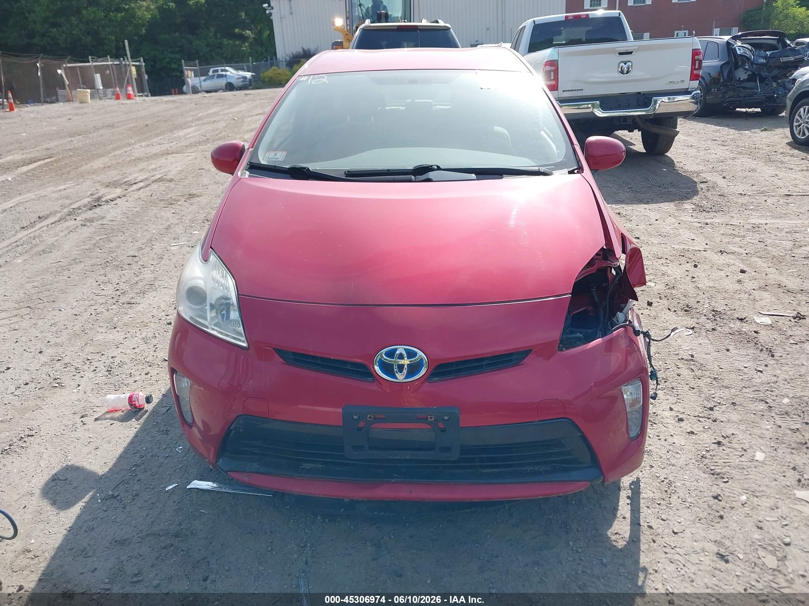 2015 Toyota Prius Two Red vin: JTDKN3DUXF0396567