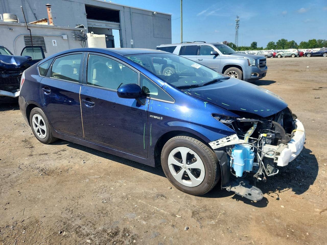 2015 Toyota Prius Three Синий vin: JTDKN3DUXF0397024