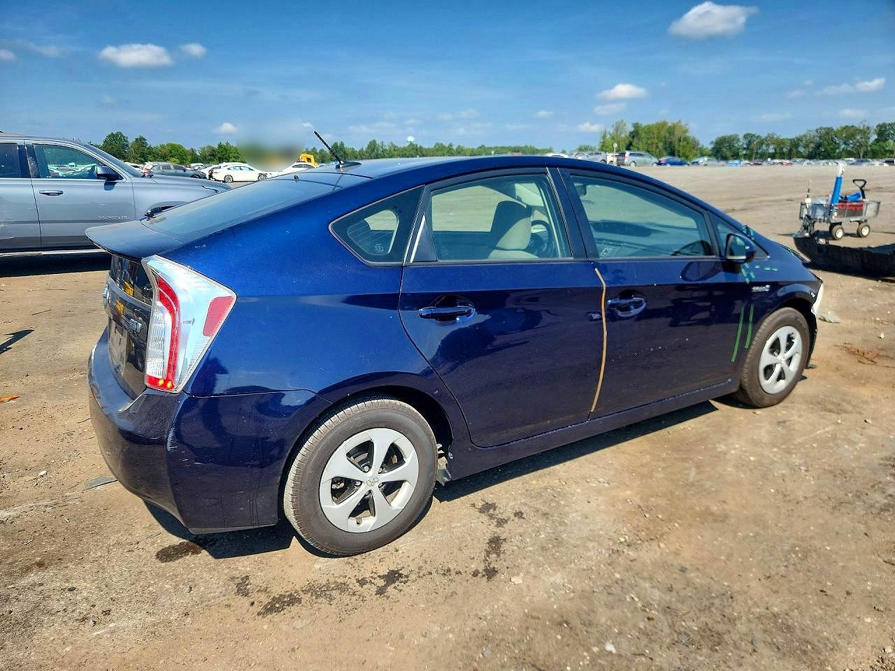 2015 Toyota Prius Three Синий vin: JTDKN3DUXF0397024