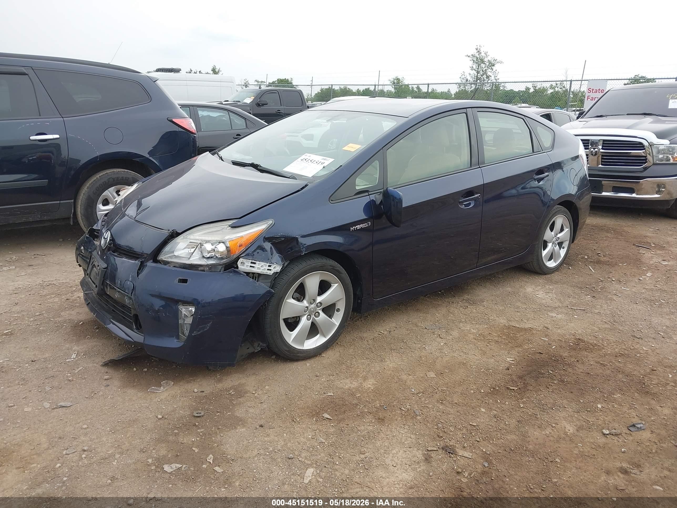 2015 Toyota Prius Five Blue vin: JTDKN3DUXF0443452