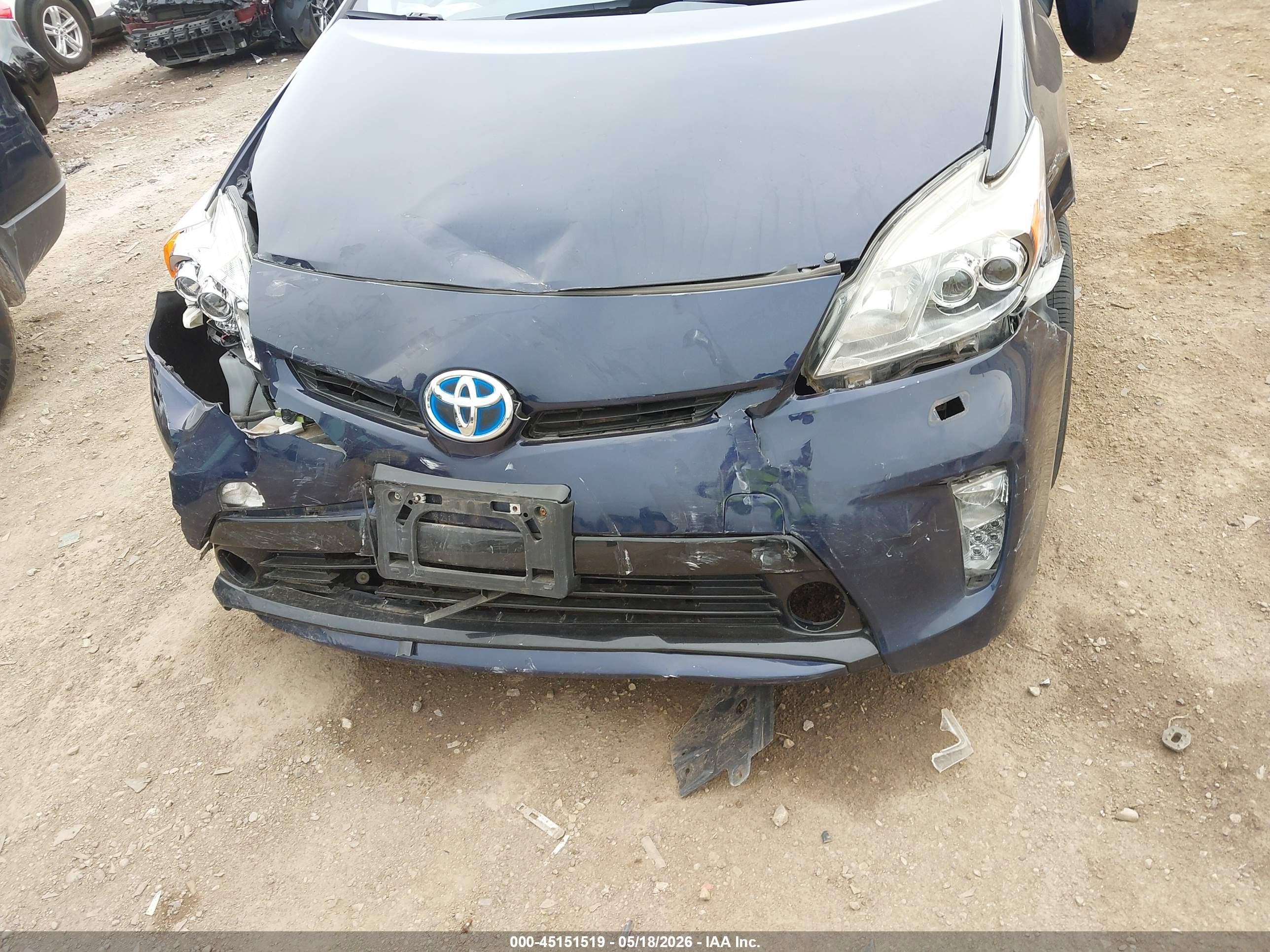 2015 Toyota Prius Five Blue vin: JTDKN3DUXF0443452