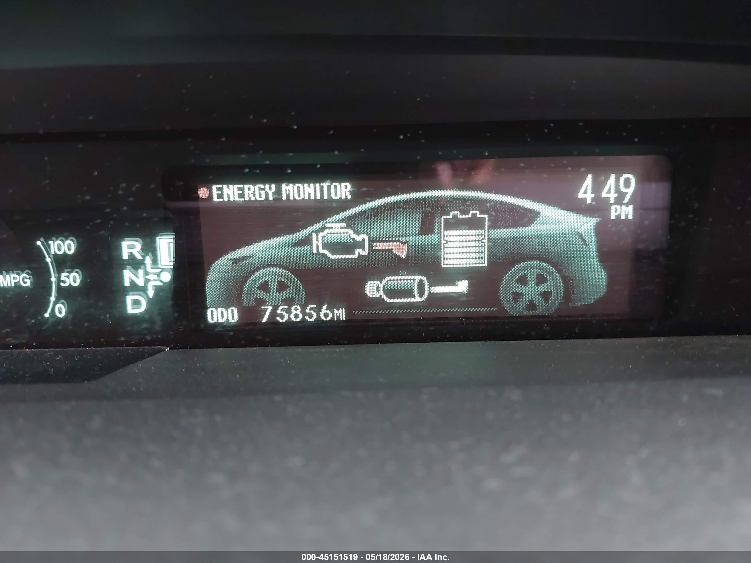 2015 Toyota Prius Five Blue vin: JTDKN3DUXF0443452