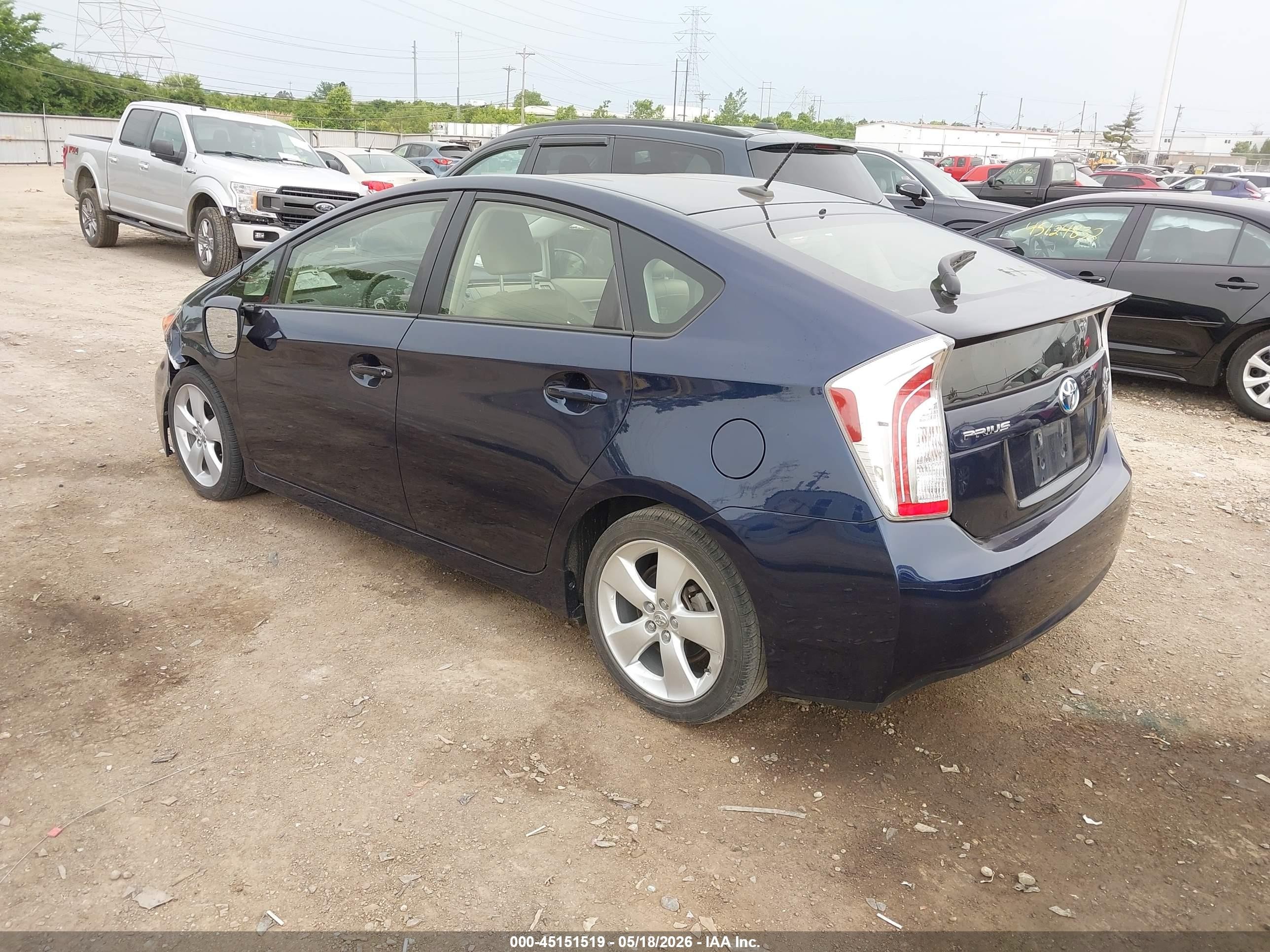 2015 Toyota Prius Five Blue vin: JTDKN3DUXF0443452