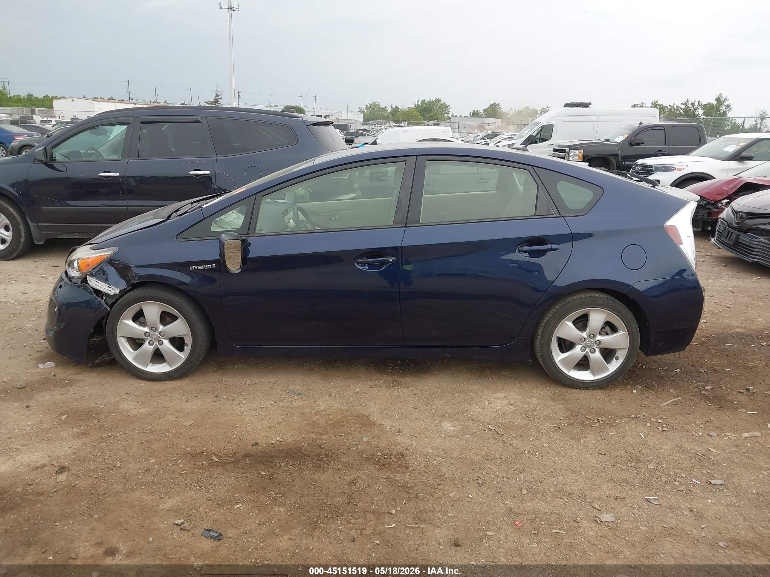 2015 Toyota Prius Five Blue vin: JTDKN3DUXF0443452