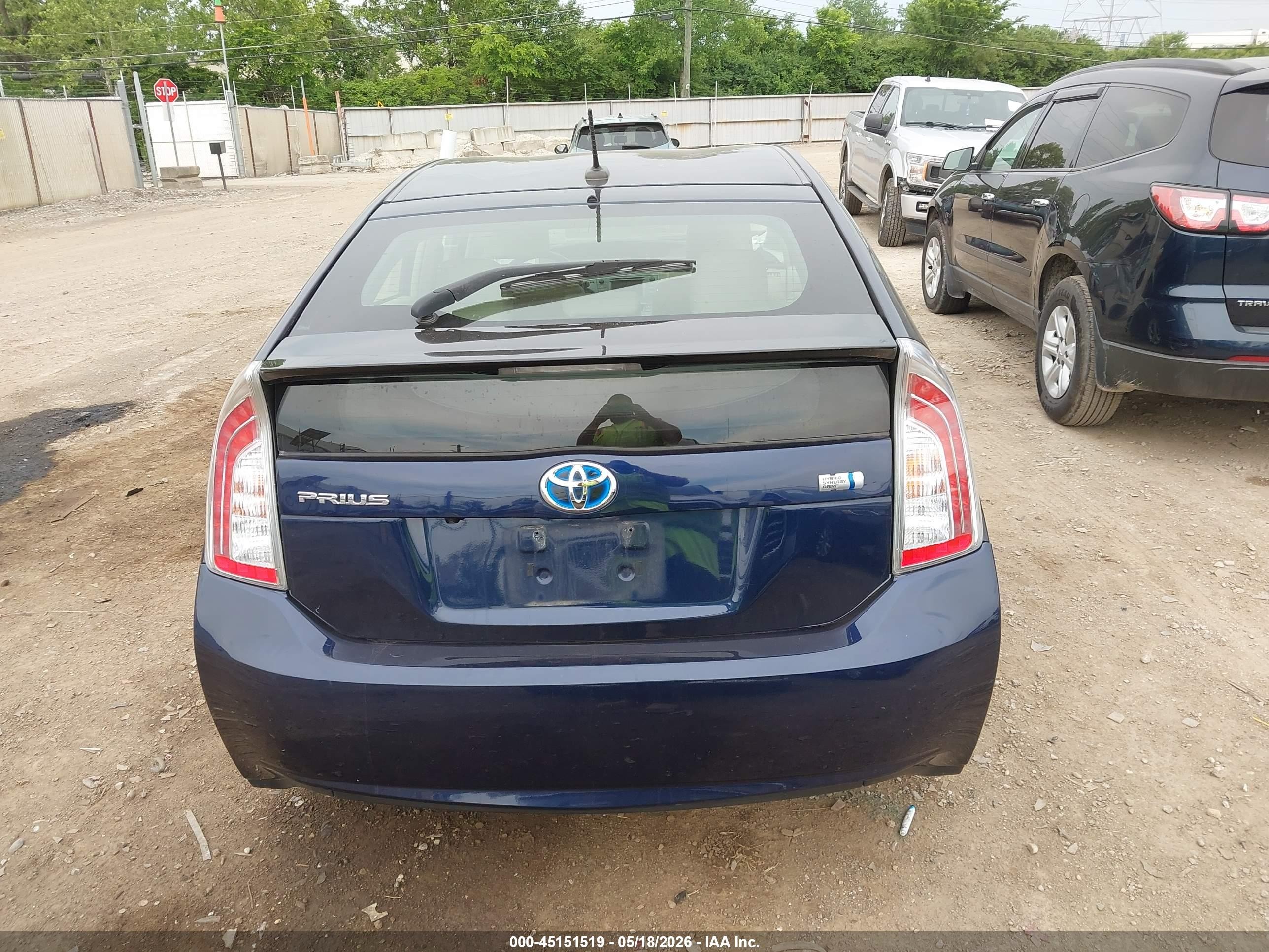 2015 Toyota Prius Five Blue vin: JTDKN3DUXF0443452