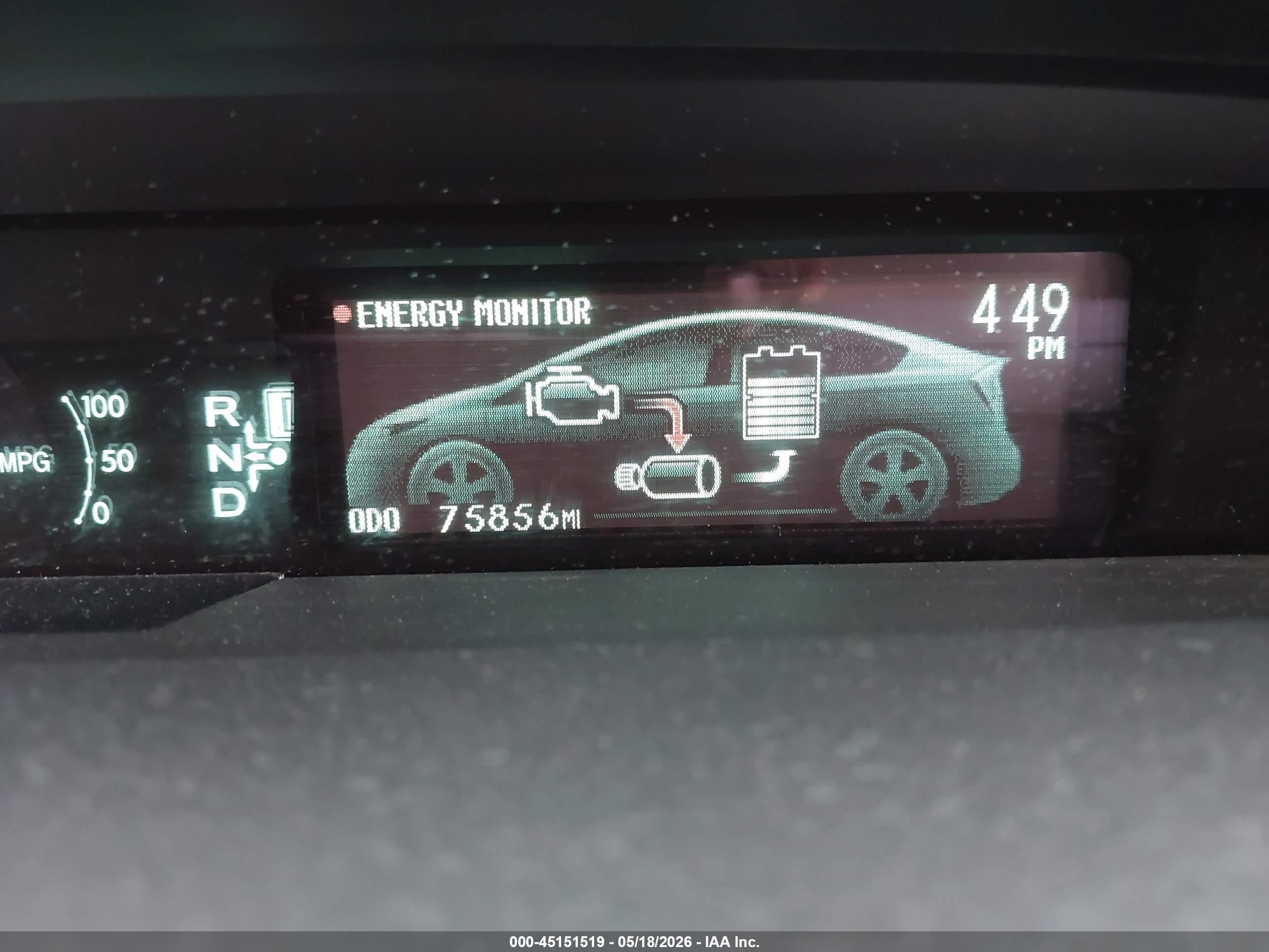 2015 Toyota Prius Five Blue vin: JTDKN3DUXF0443452