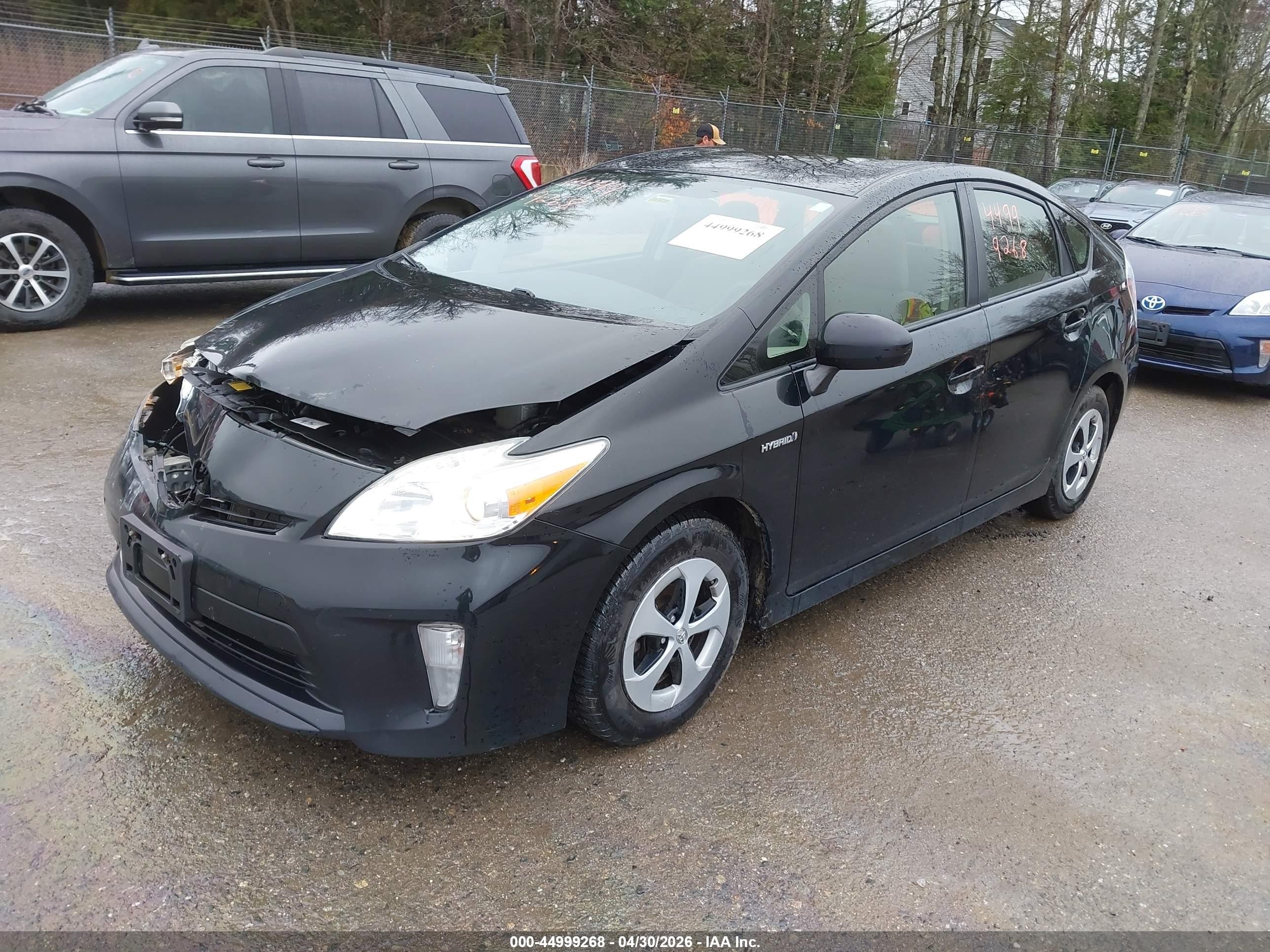 2015 Toyota Prius Two Black vin: JTDKN3DUXF0444925