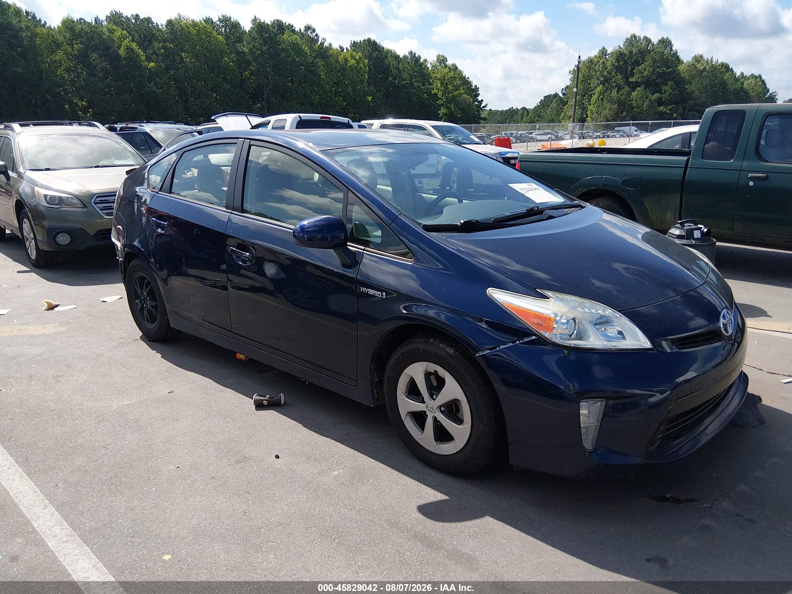 2015 Toyota Prius Two Dark Blue vin: JTDKN3DUXF0446822