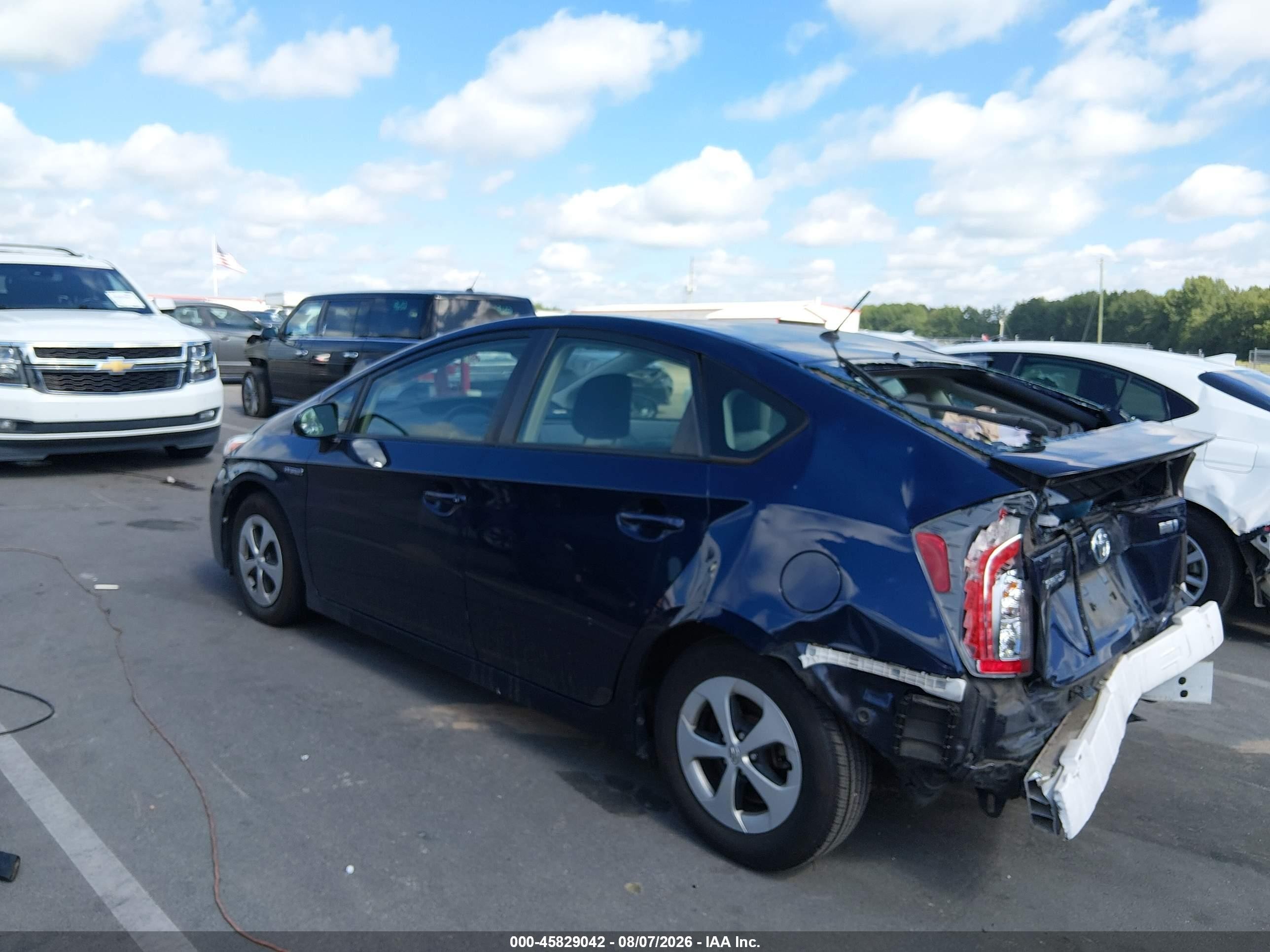 2015 Toyota Prius Two Dark Blue vin: JTDKN3DUXF0446822