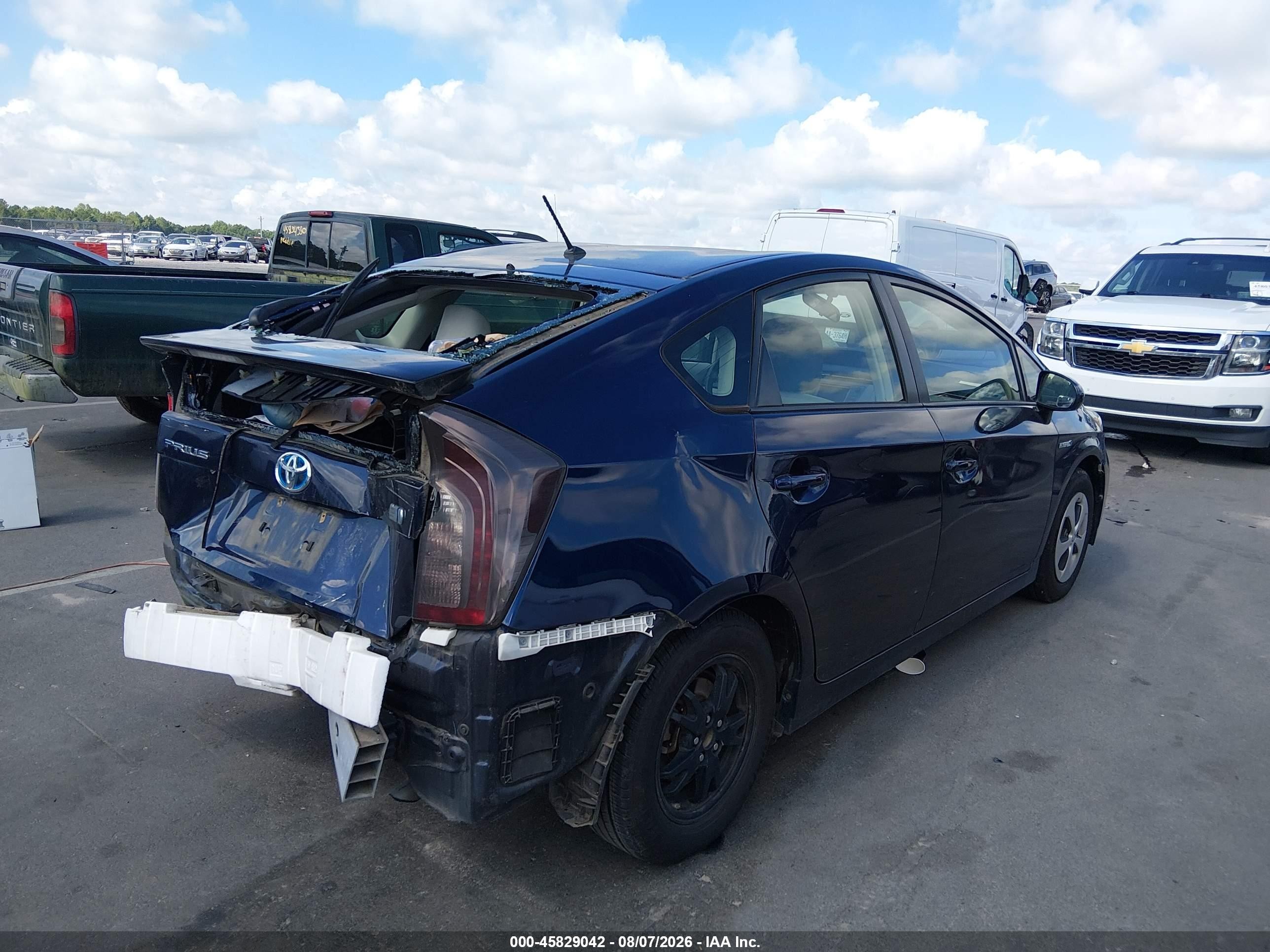 2015 Toyota Prius Two Dark Blue vin: JTDKN3DUXF0446822