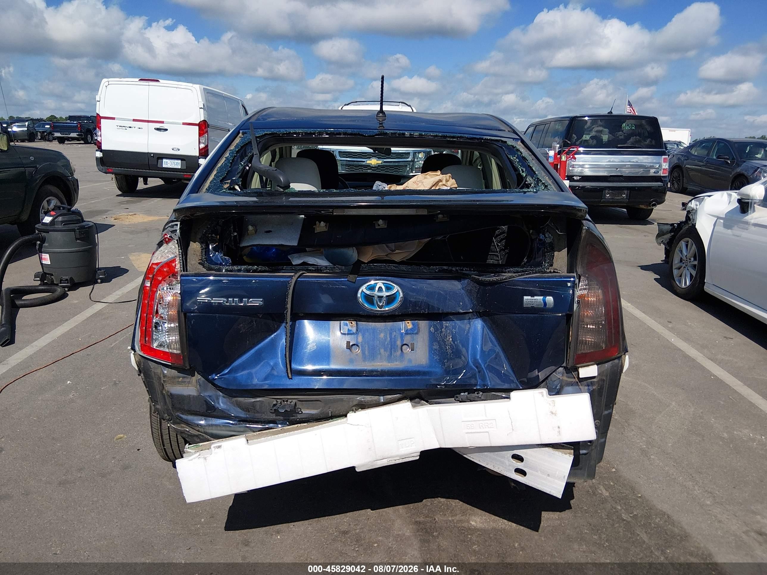 2015 Toyota Prius Two Dark Blue vin: JTDKN3DUXF0446822