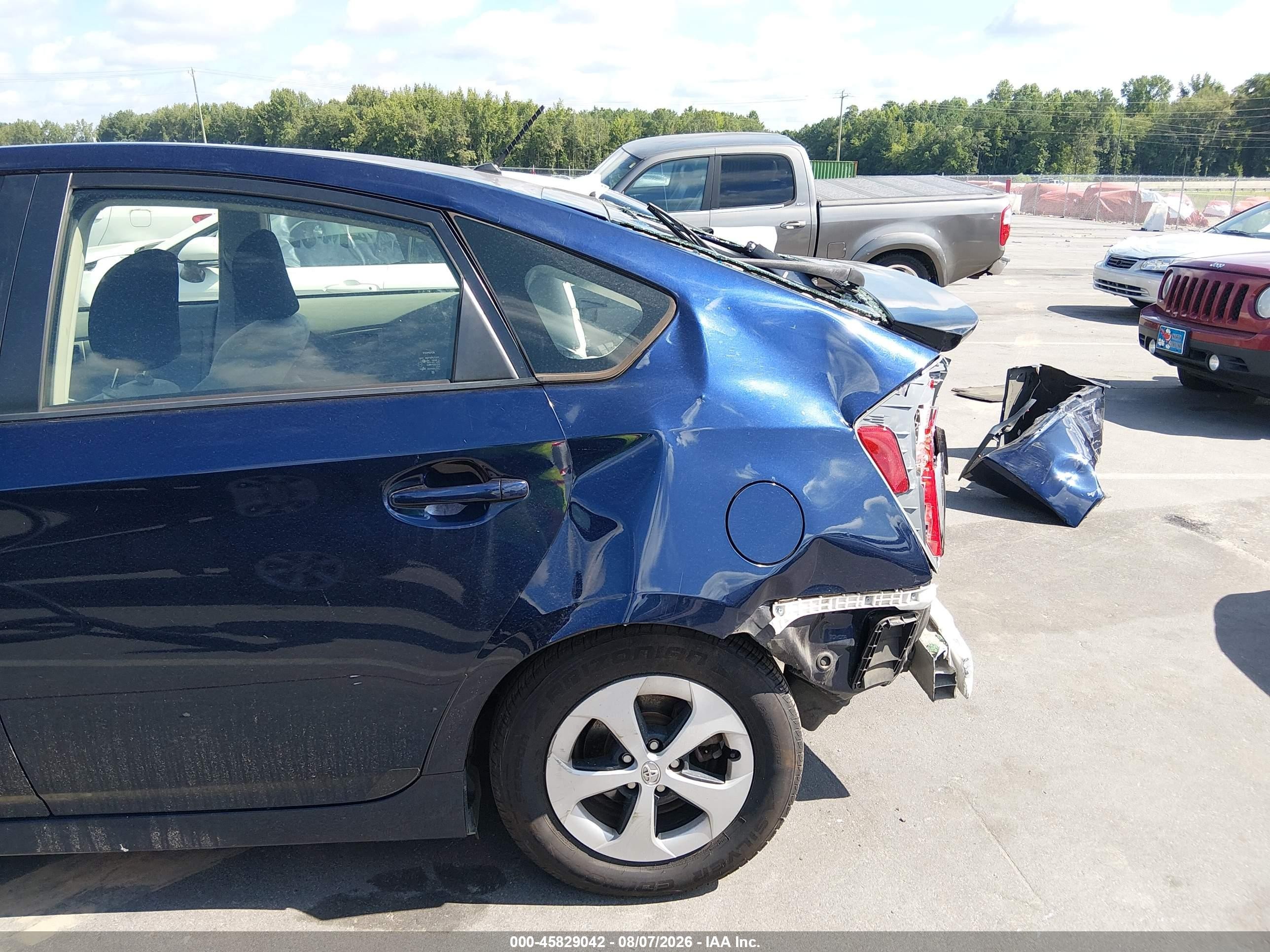 2015 Toyota Prius Two Dark Blue vin: JTDKN3DUXF0446822