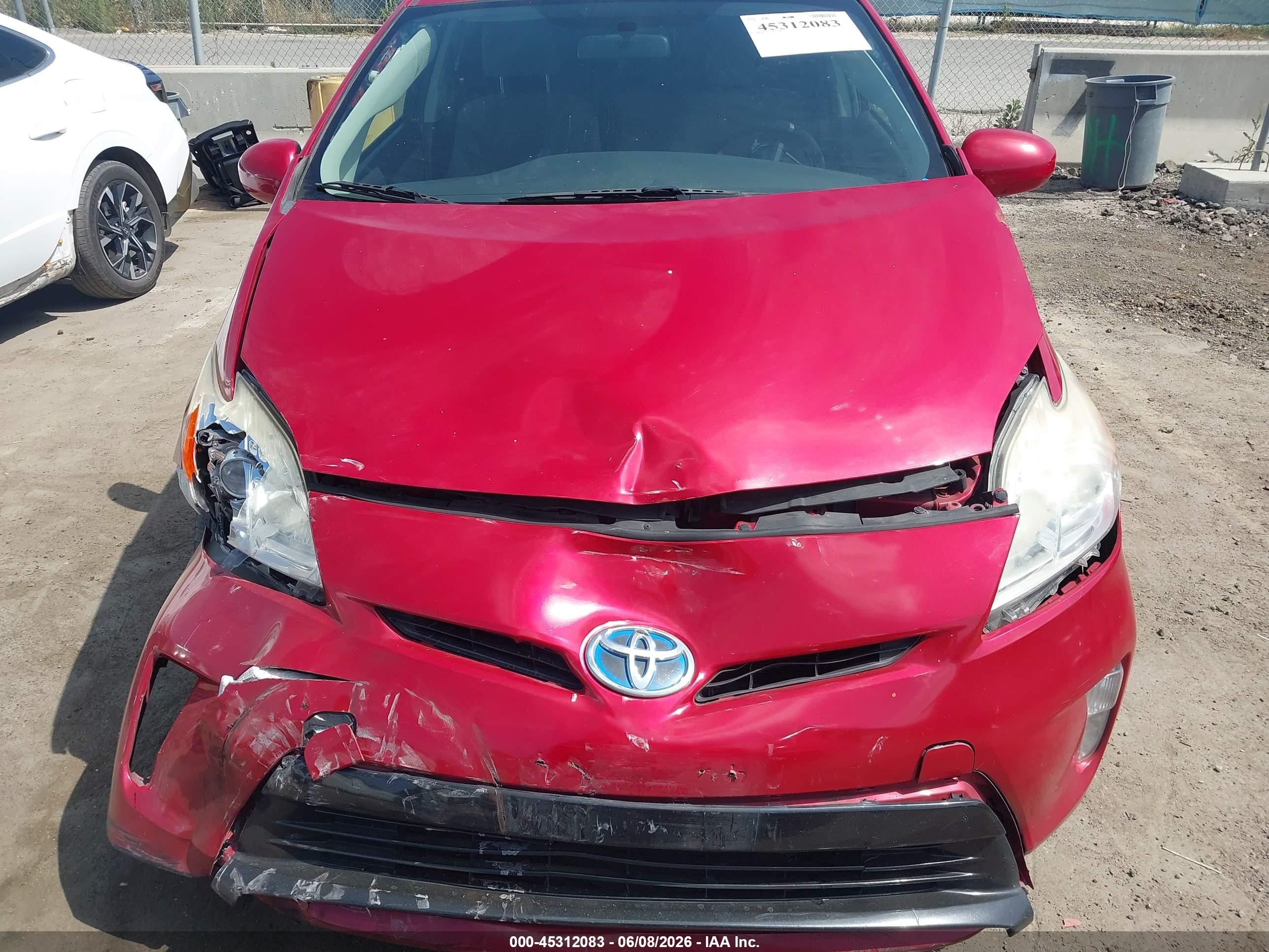 2015 Toyota Prius Two Red vin: JTDKN3DUXF0470652