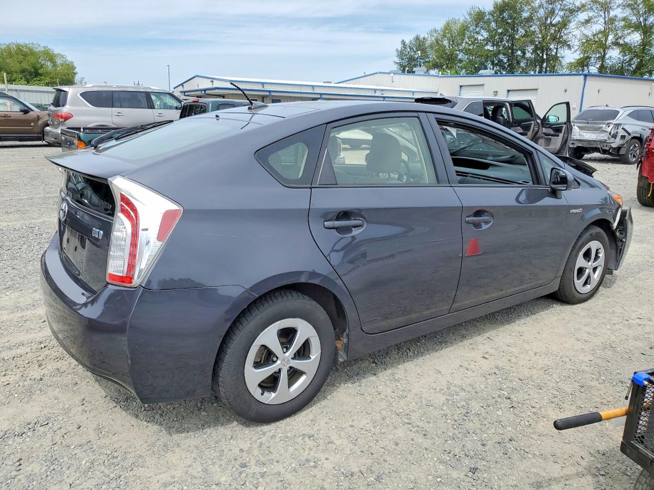 2015 Toyota Prius Three Gray vin: JTDKN3DUXF0481733
