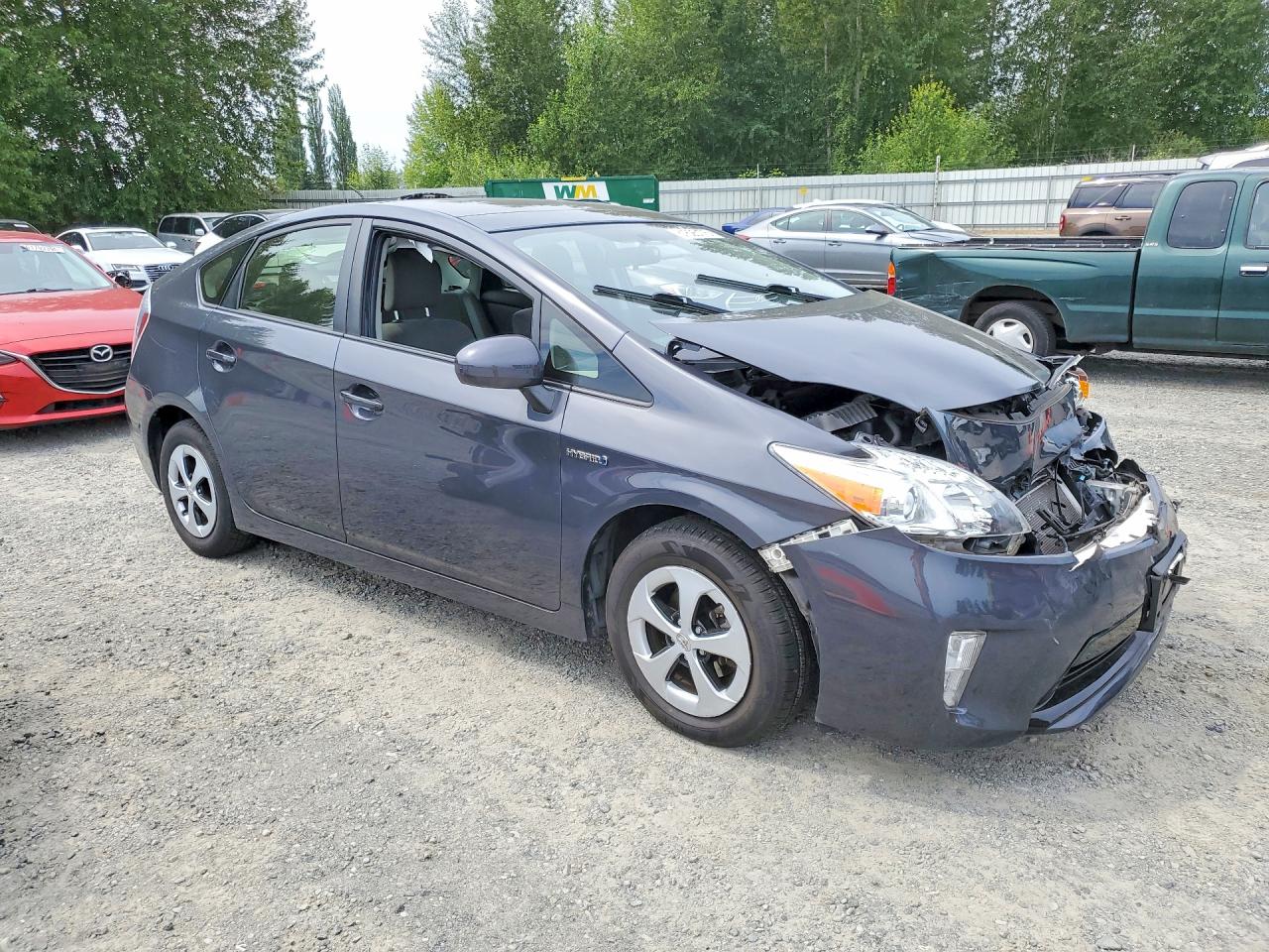 2015 Toyota Prius Three Gray vin: JTDKN3DUXF0481733
