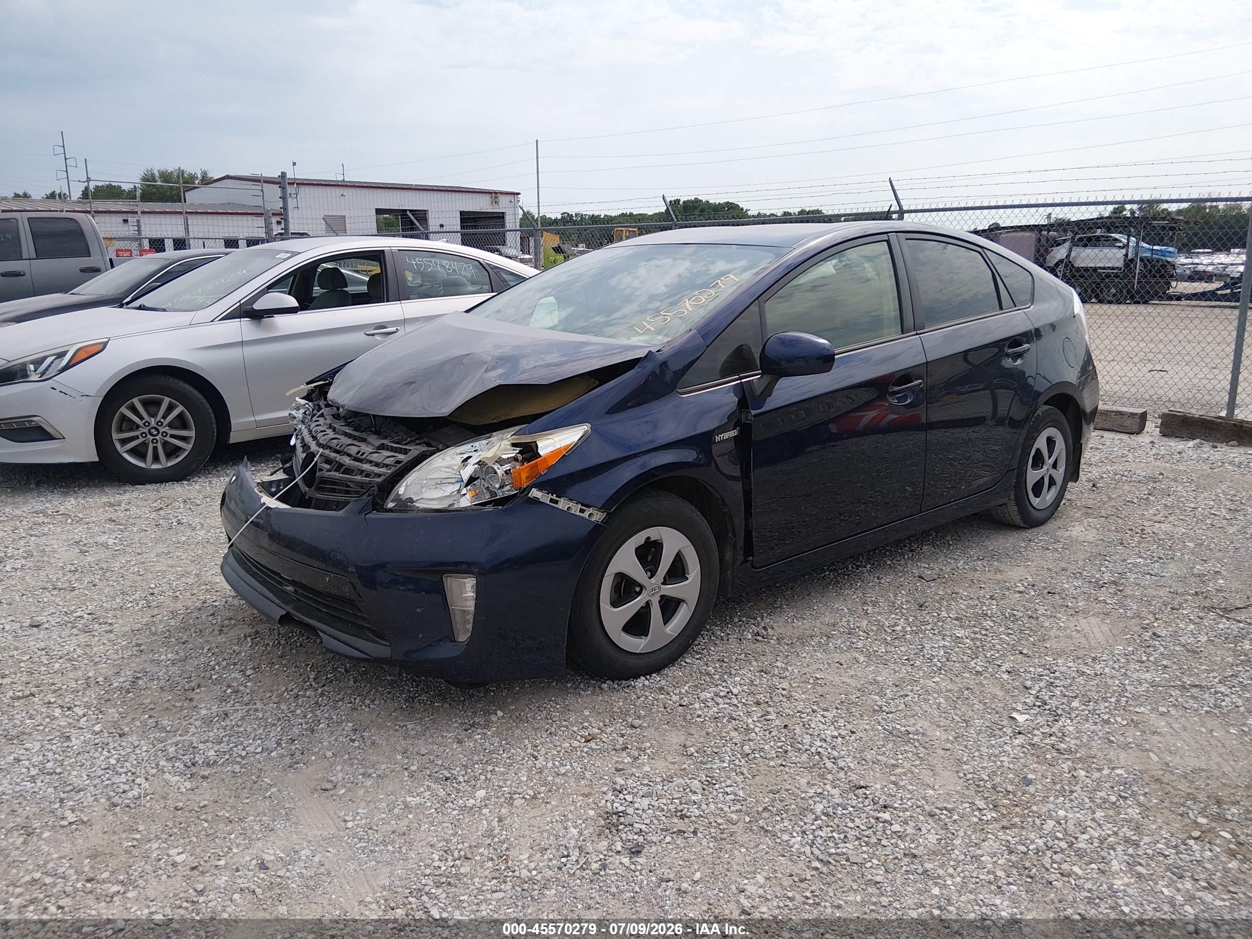 2015 Toyota Prius Three Blue vin: JTDKN3DUXF1886565
