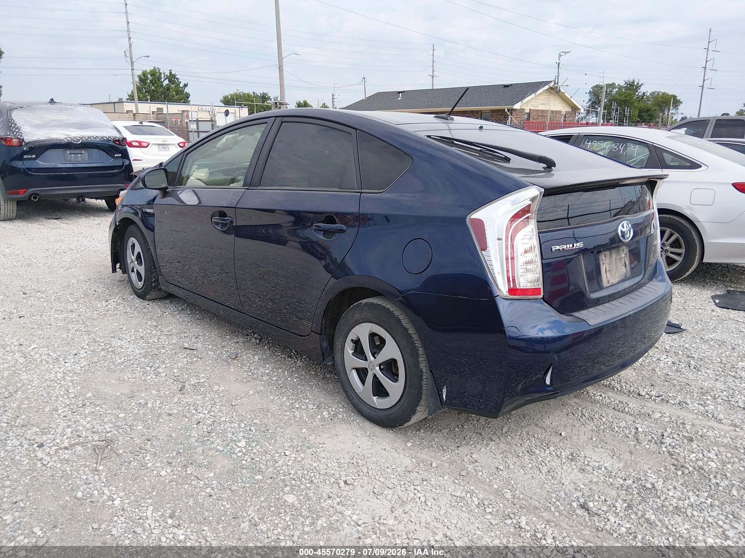 2015 Toyota Prius Three Blue vin: JTDKN3DUXF1886565