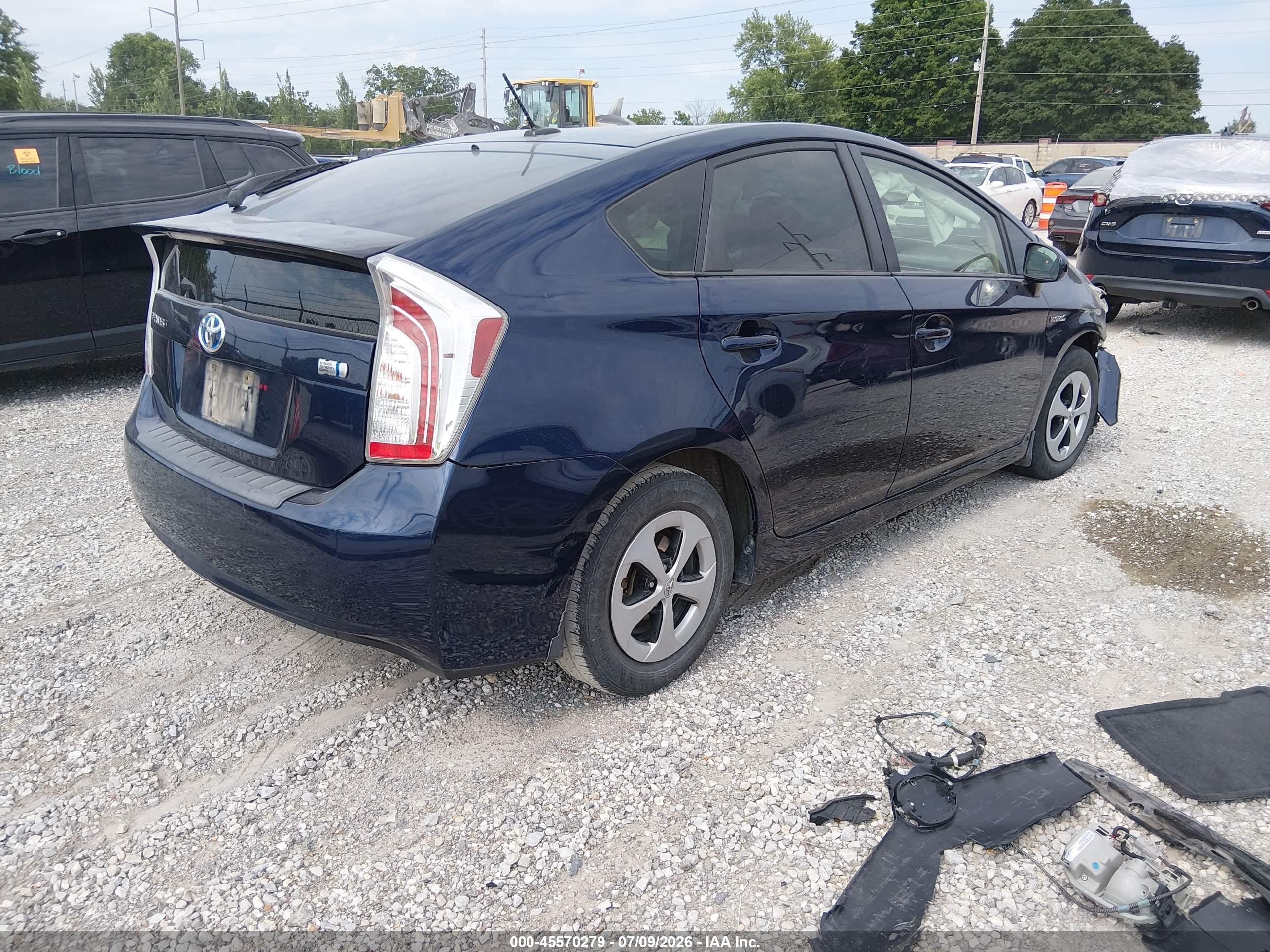 2015 Toyota Prius Three Blue vin: JTDKN3DUXF1886565
