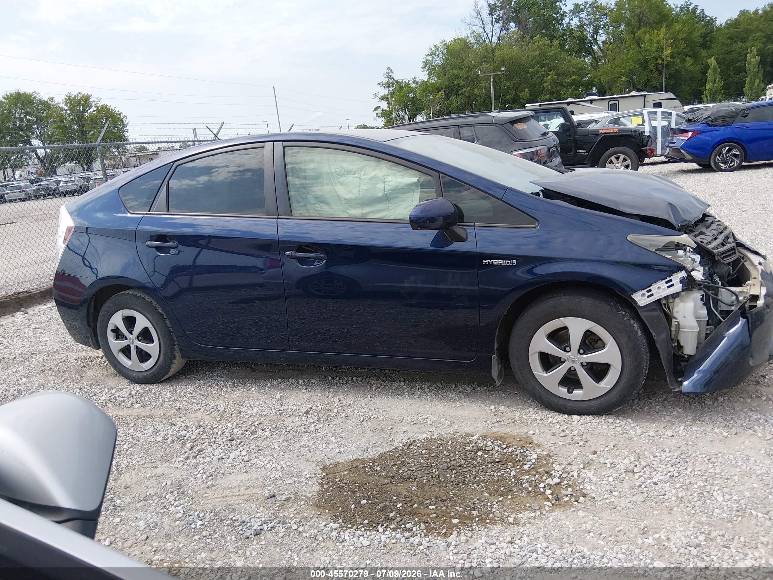 2015 Toyota Prius Three Blue vin: JTDKN3DUXF1886565