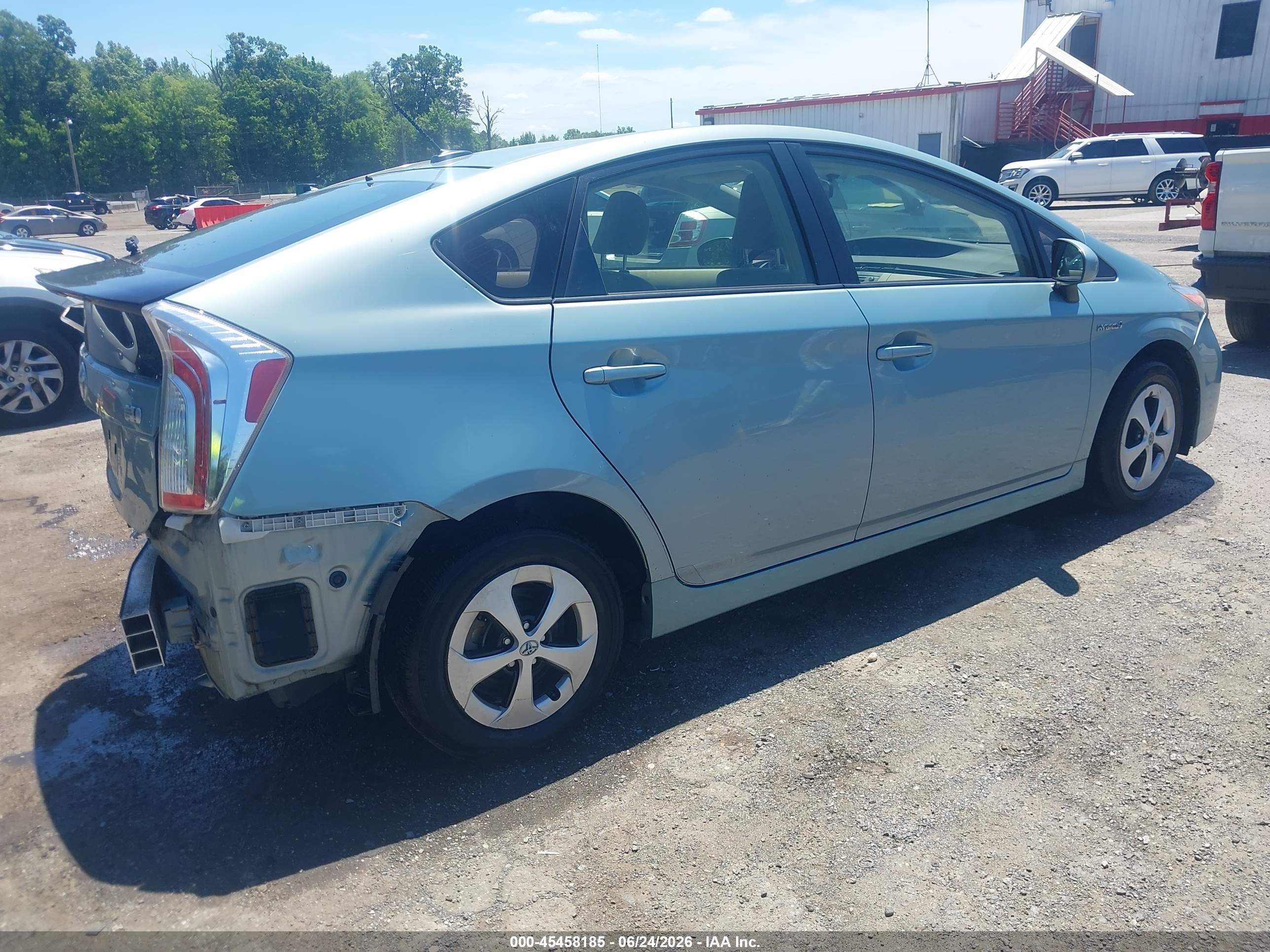 2015 Toyota Prius Three Light Blue vin: JTDKN3DUXF1887361