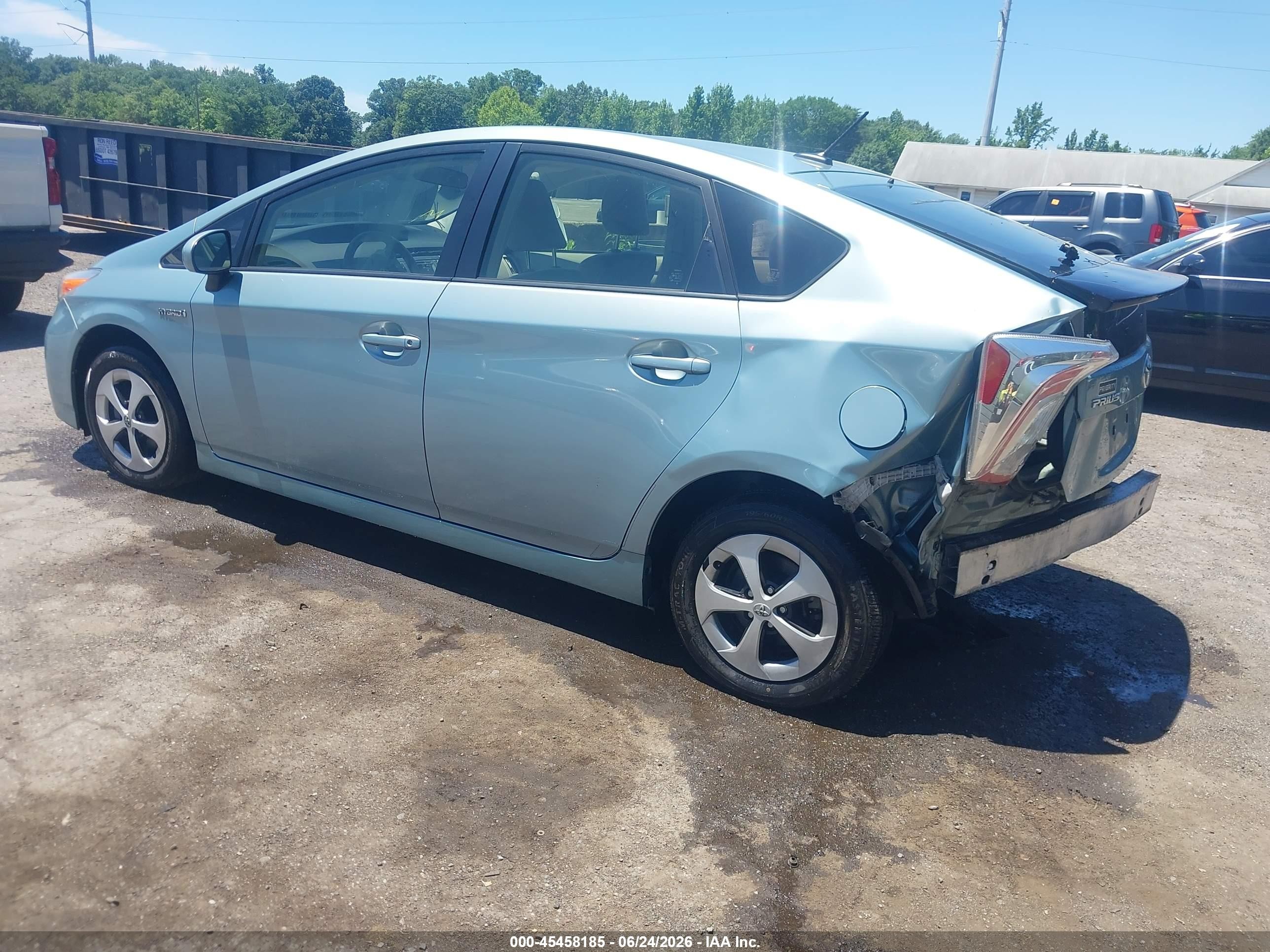 2015 Toyota Prius Three Light Blue vin: JTDKN3DUXF1887361