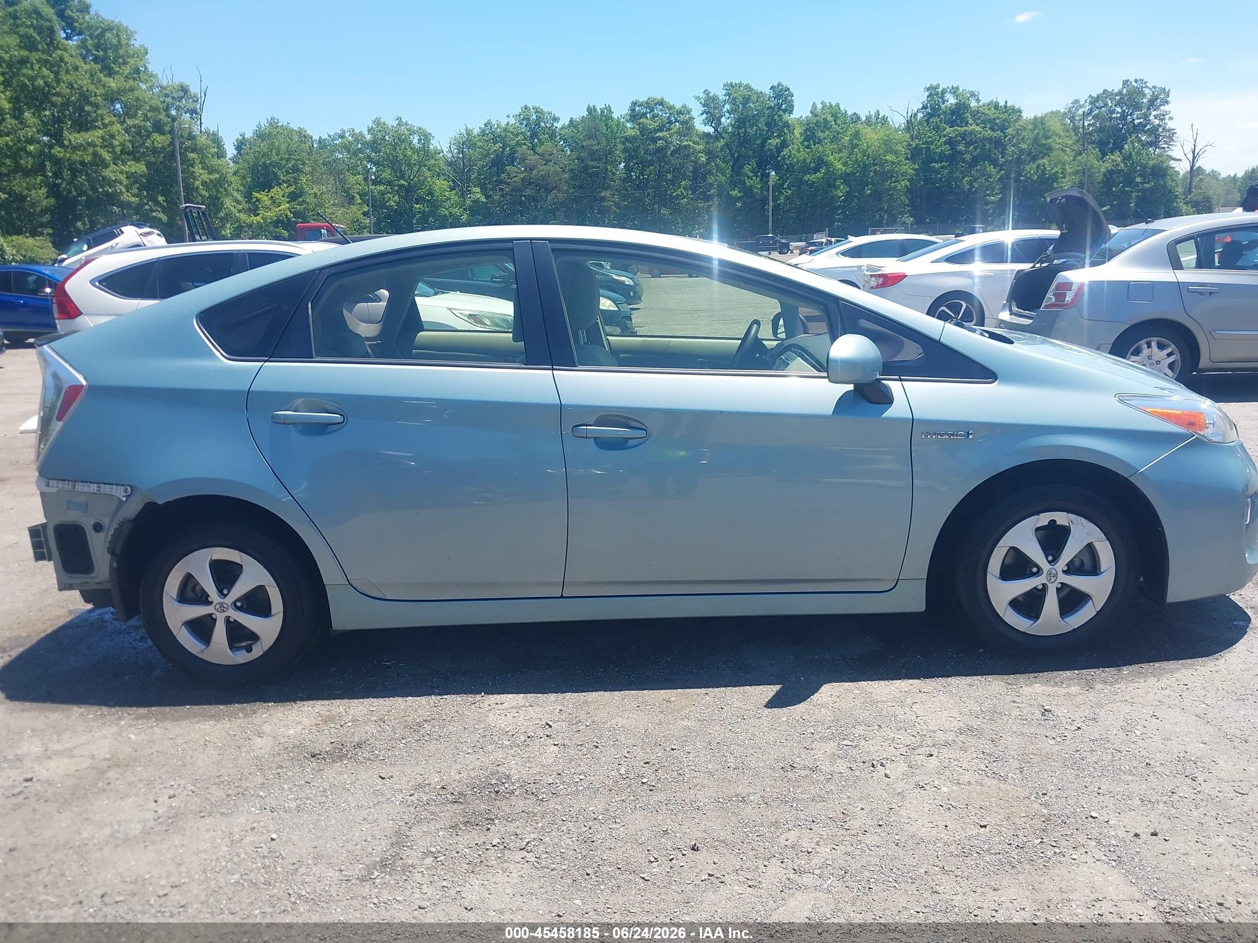 2015 Toyota Prius Three Light Blue vin: JTDKN3DUXF1887361
