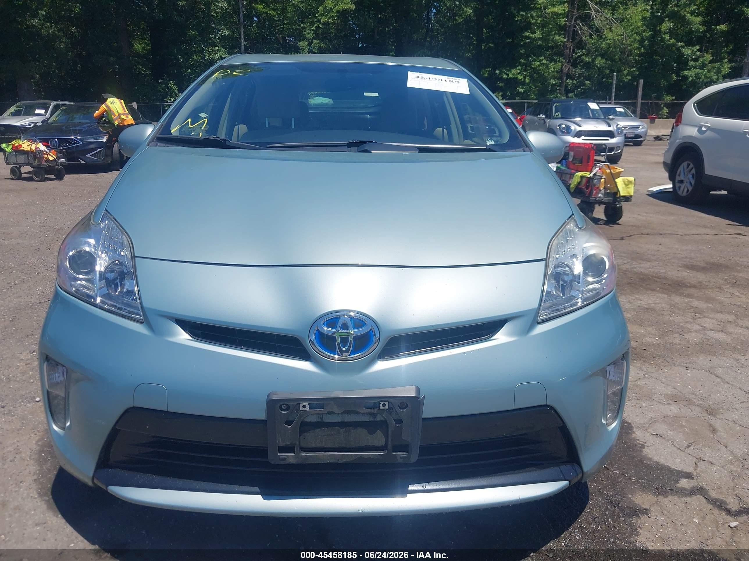 2015 Toyota Prius Three Light Blue vin: JTDKN3DUXF1887361