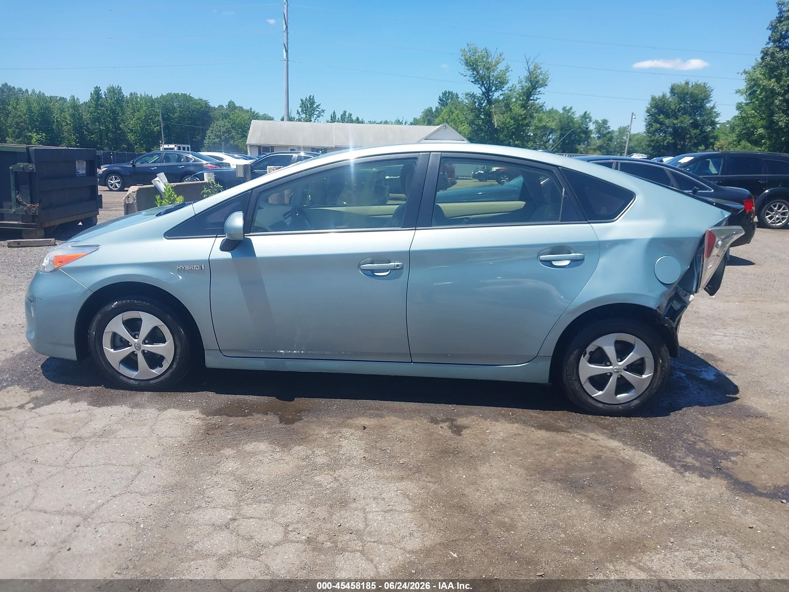 2015 Toyota Prius Three Light Blue vin: JTDKN3DUXF1887361