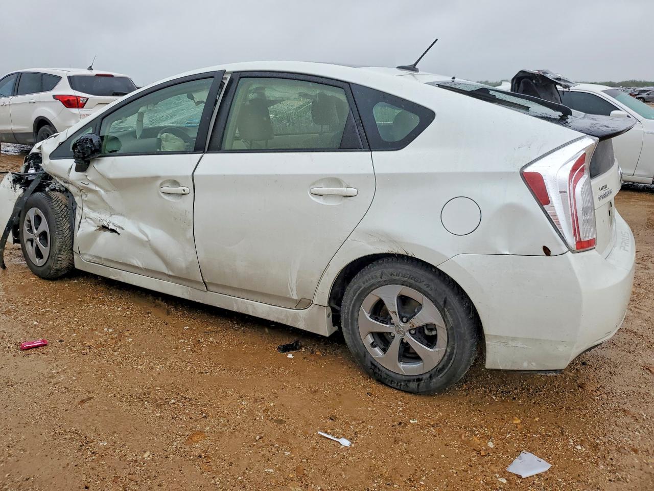 2015 Toyota Prius Three White vin: JTDKN3DUXF1889594